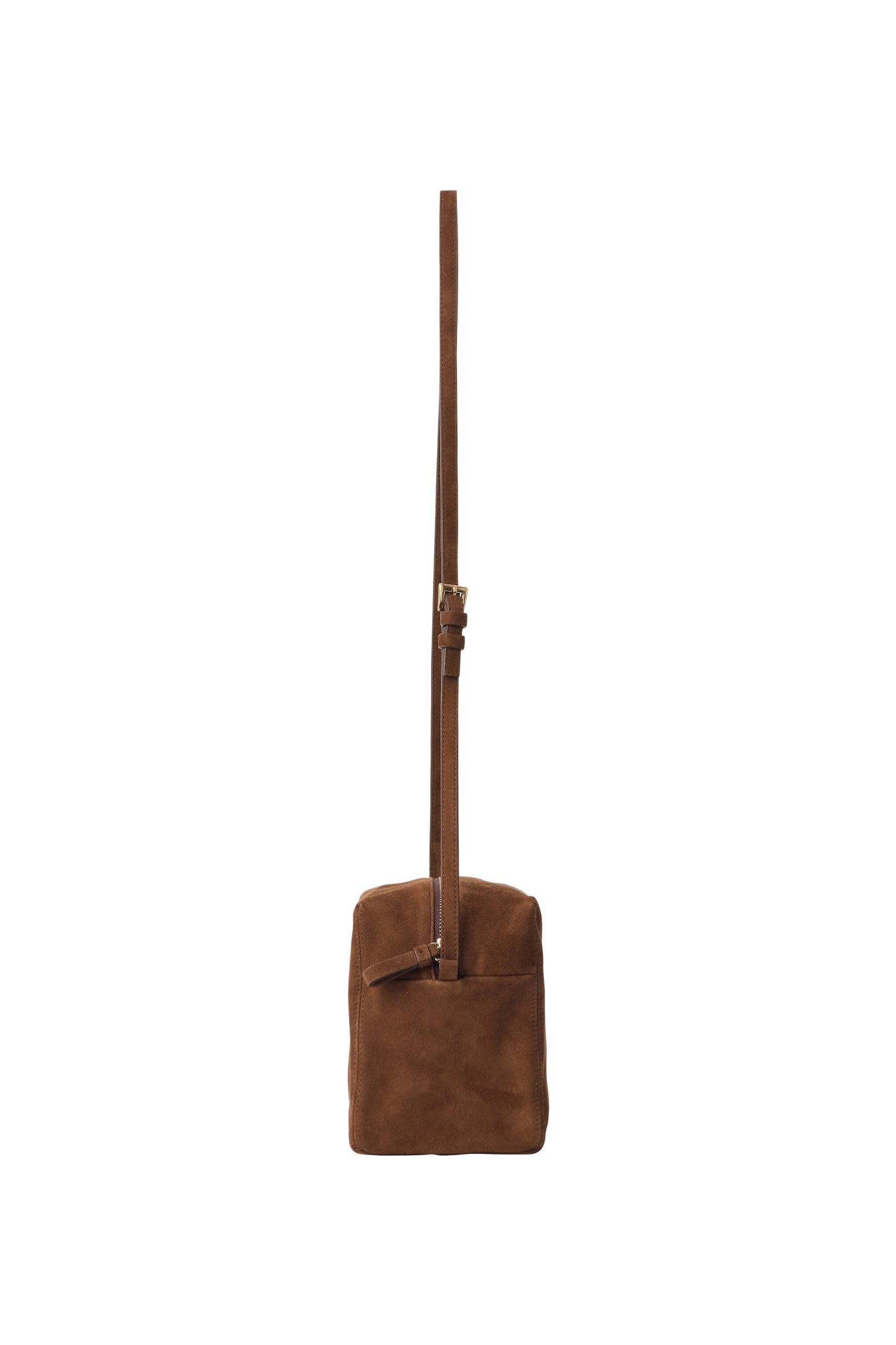 SUEDE PICNIC BAG BROWN