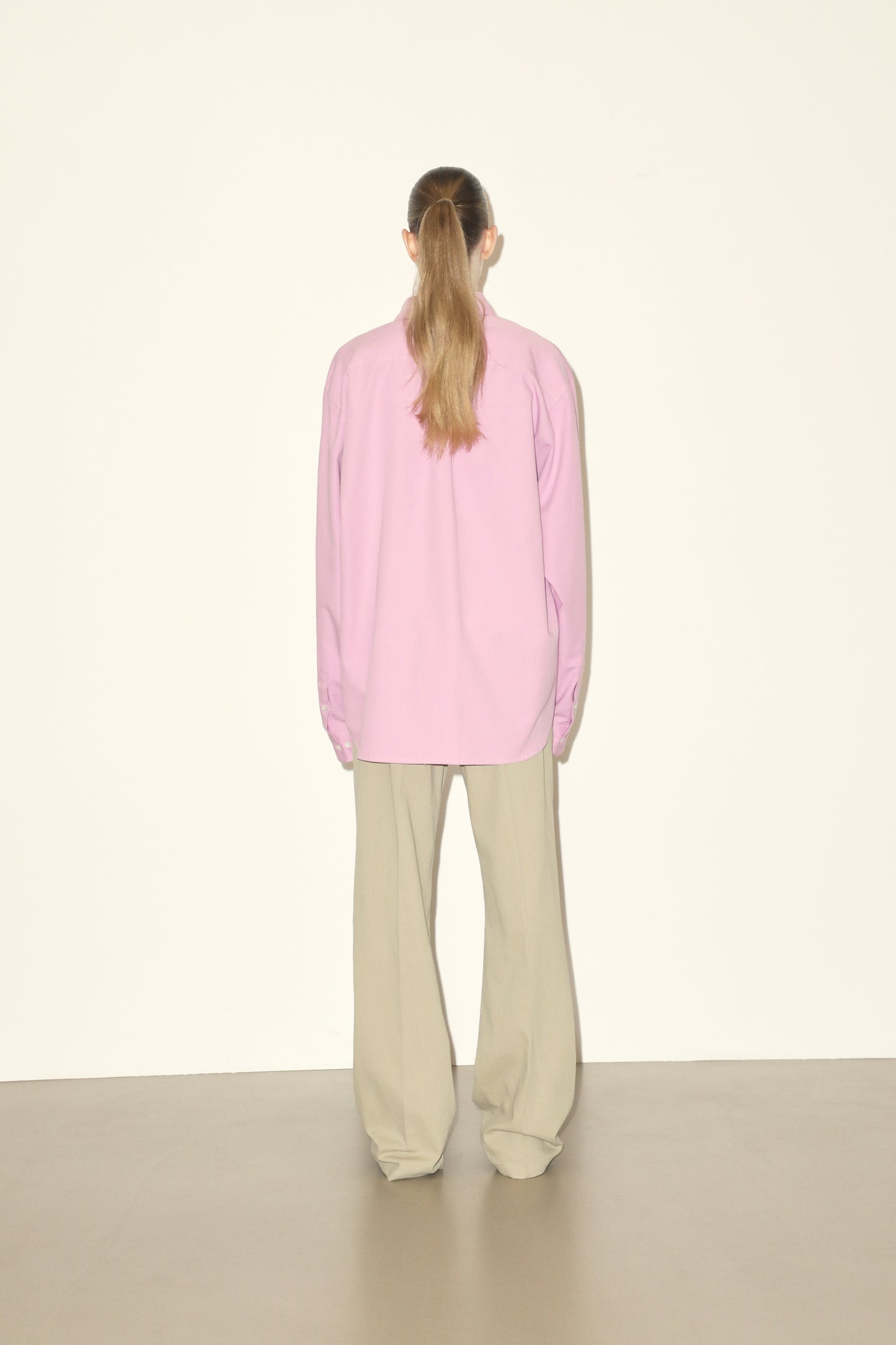 LOGO OXFORD SHIRT PINK