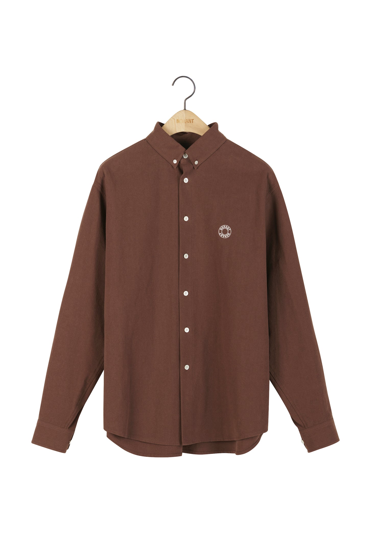 LOGO OXFORD SHIRT BROWN