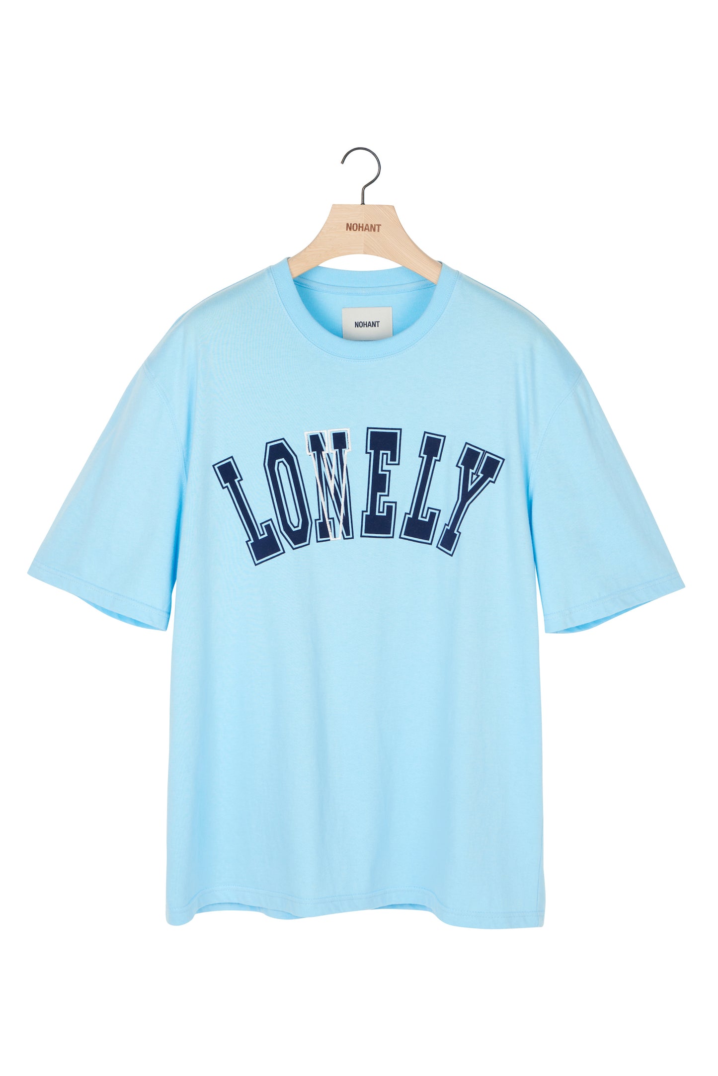 LONELY/LOVELY SHORT SLEEVE T SHIRT SKY BLUE NAVY