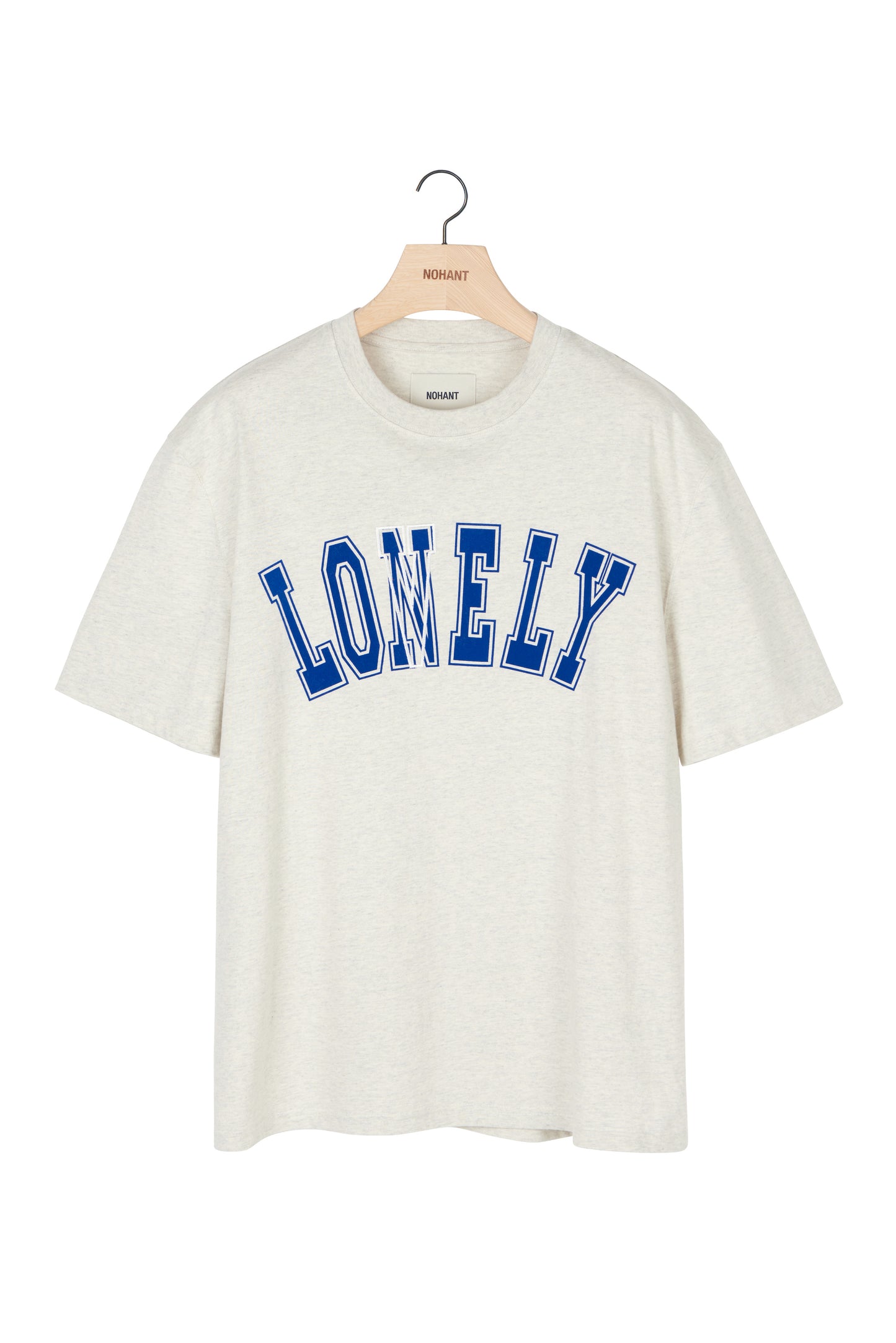 LONELY/LOVELY SHORT SLEEVE T SHIRT OATMEAL BLUE