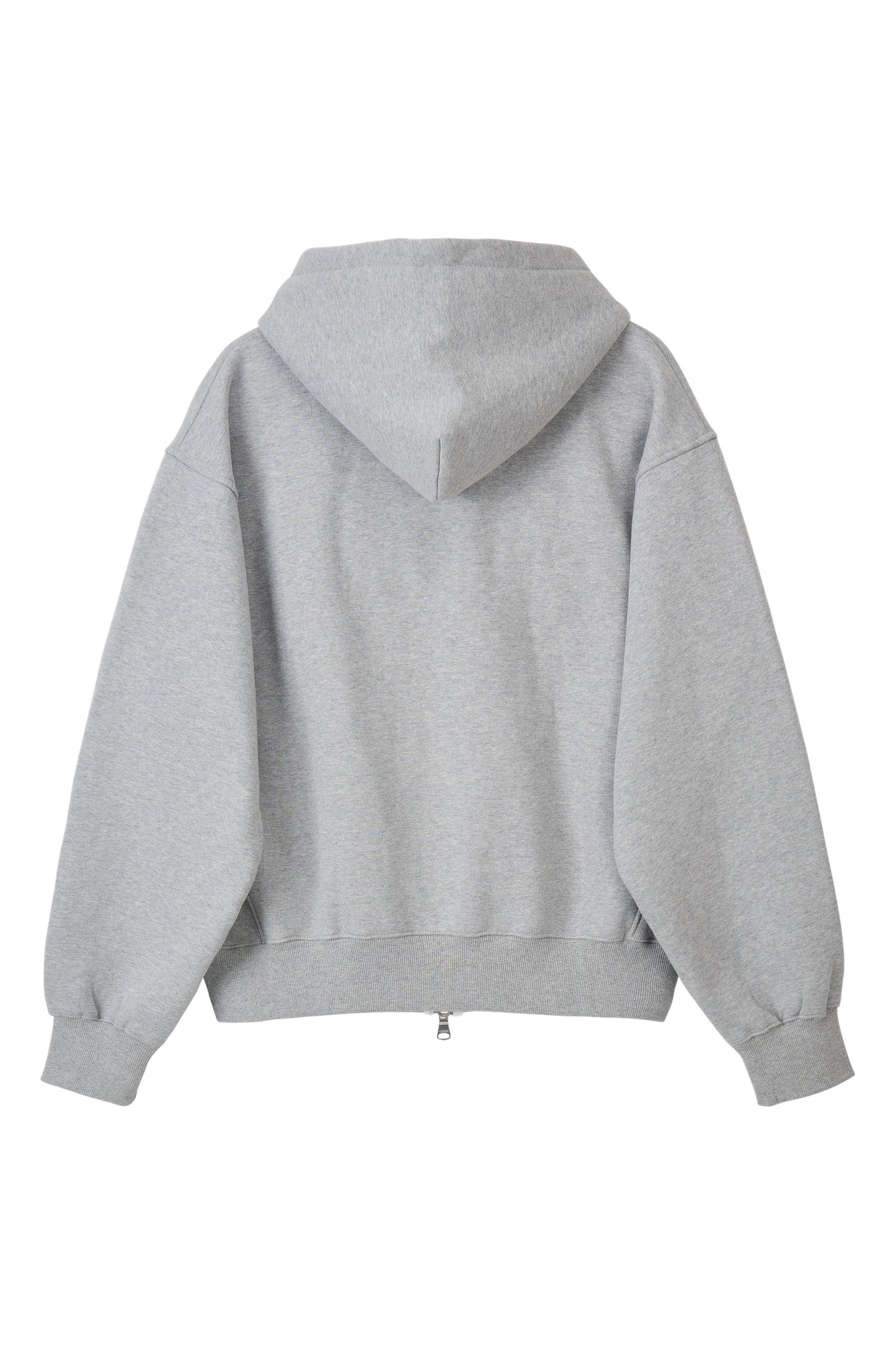 LONELY/LOVELY FLUFF HOODIE ZIP-UP GRAY