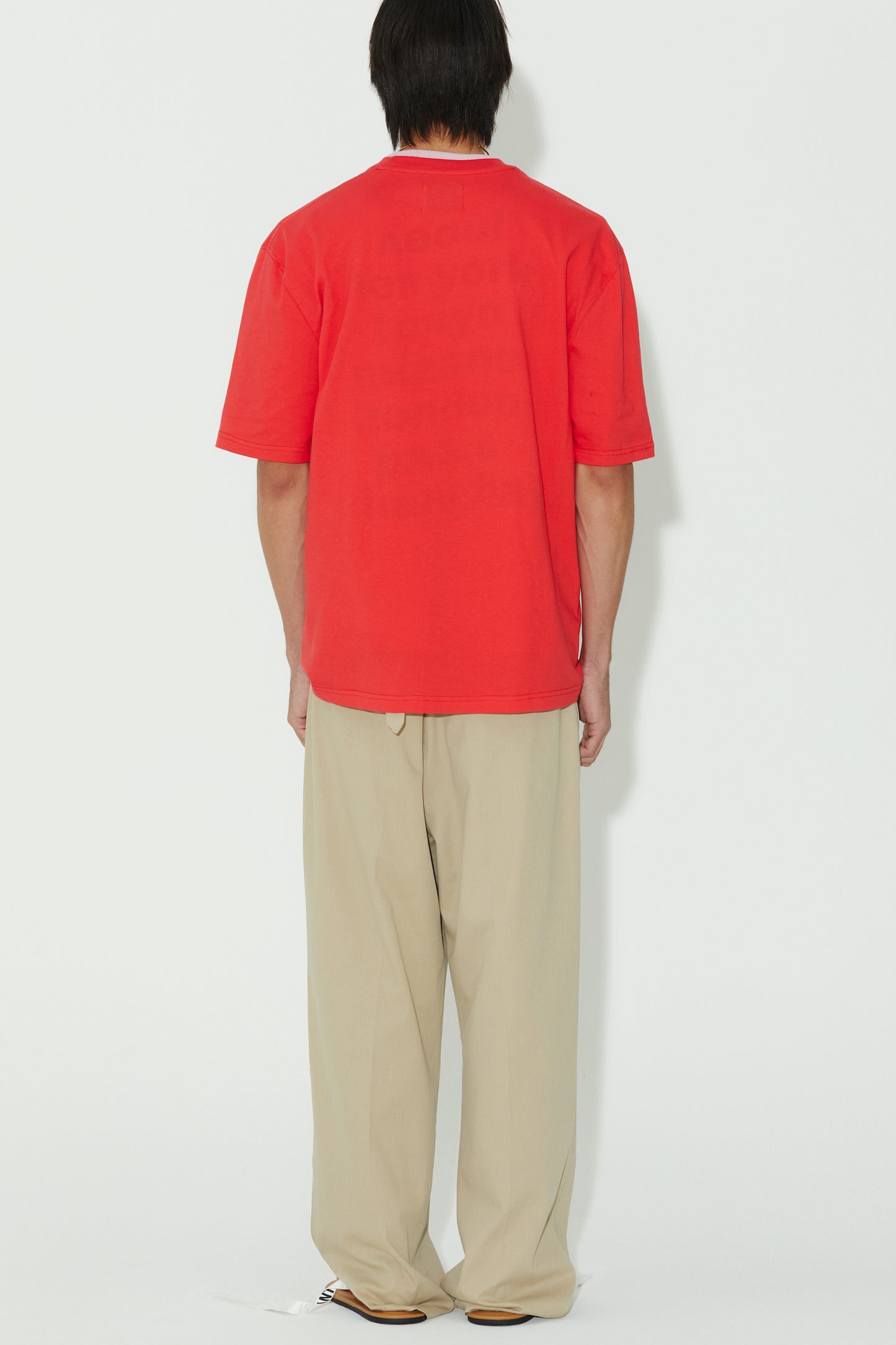 LONELY/LOVELY SHORT SLEEVE T SHIRT RED CREAM