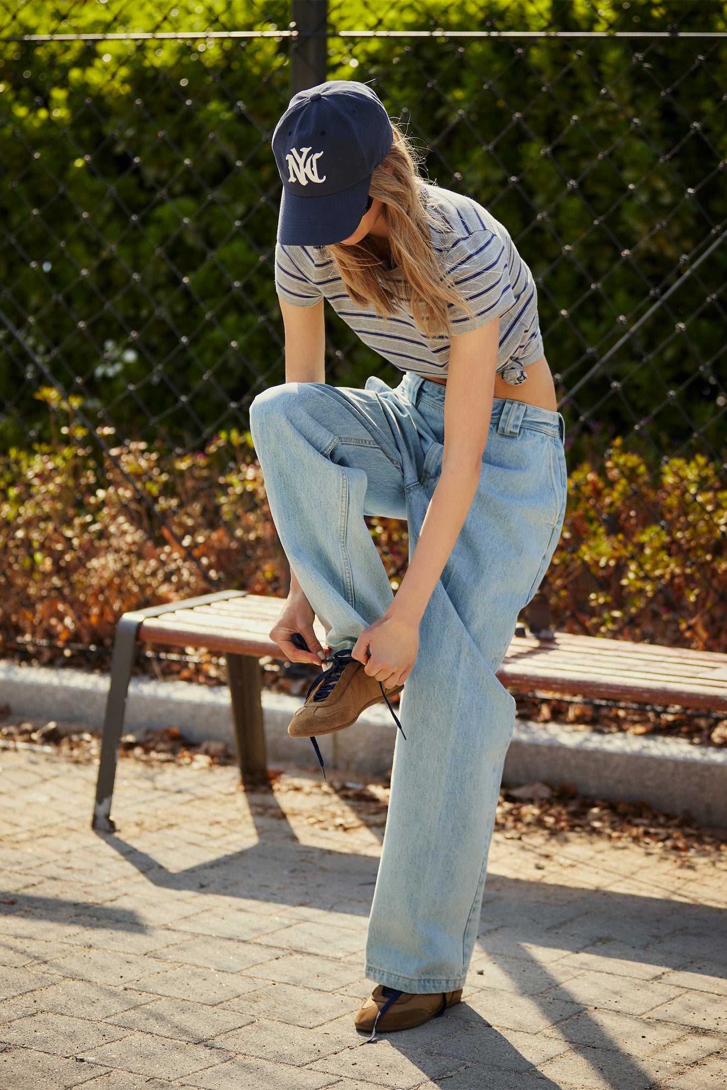 NYC WASHED BALL CAP NAVY