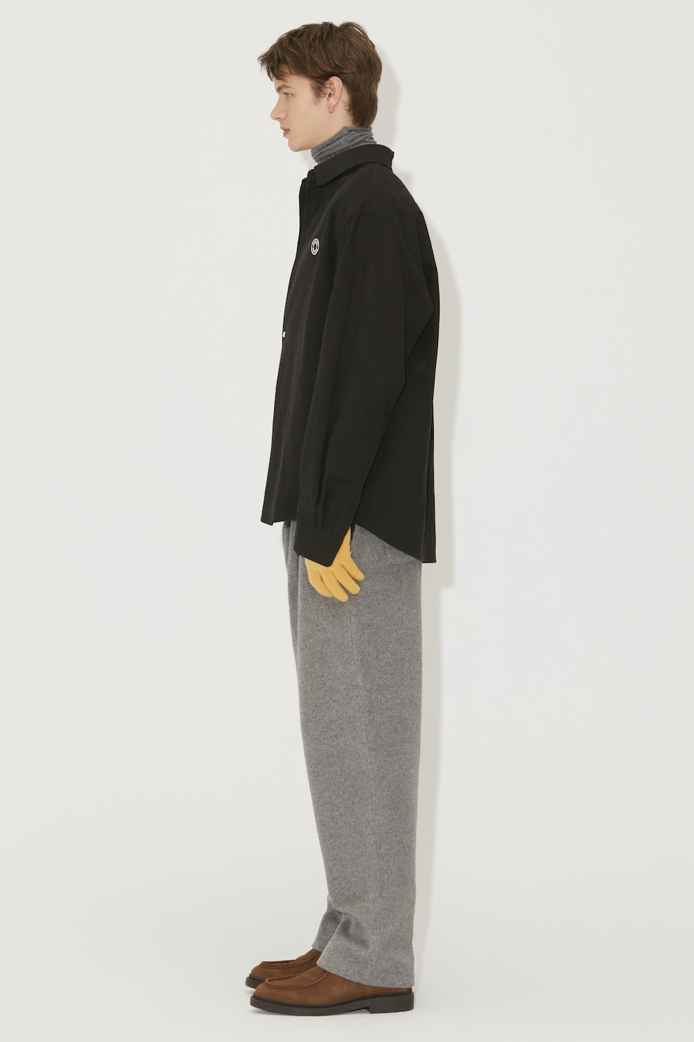 LOGO OXFORD SHIRT BLACK