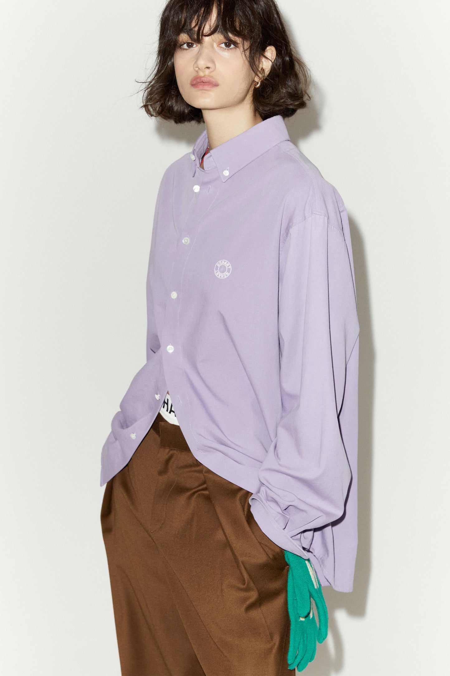 LOGO OXFORD SHIRT PURPLE