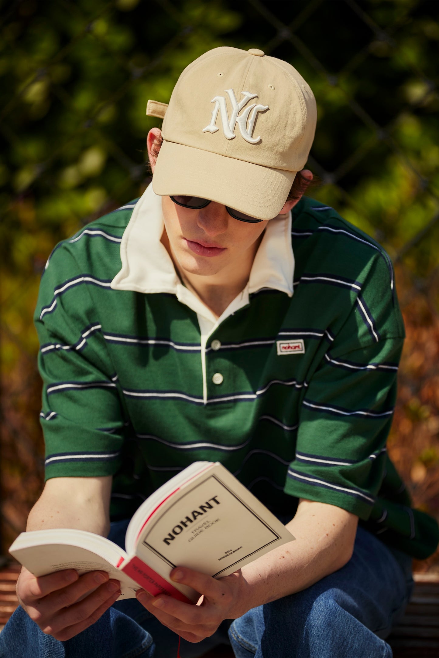 NYC WASHED BALL CAP BEIGE