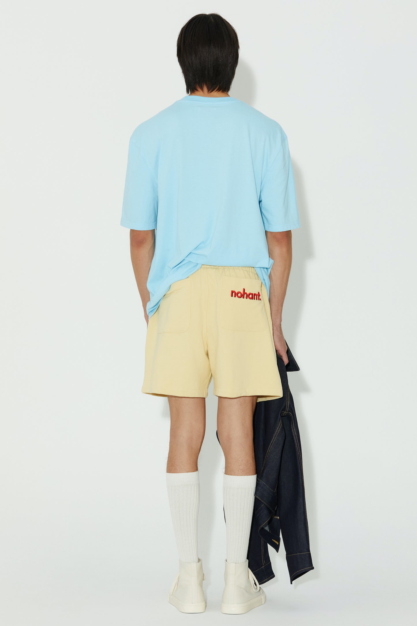 LONELY/LOVELY SHORT SLEEVE T SHIRT SKY BLUE NAVY