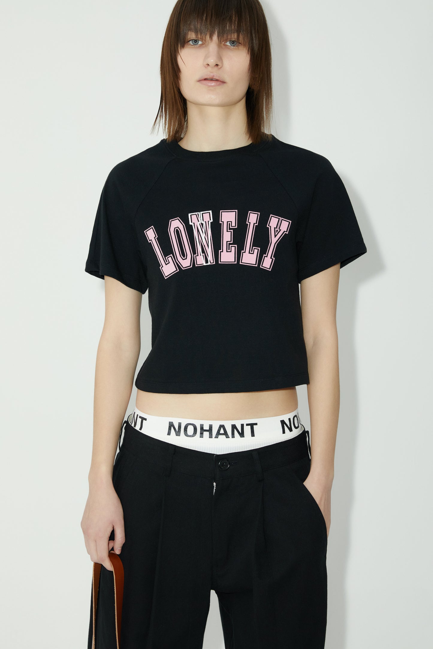 LONELY/LOVELY BABY T SHIRT BLACK