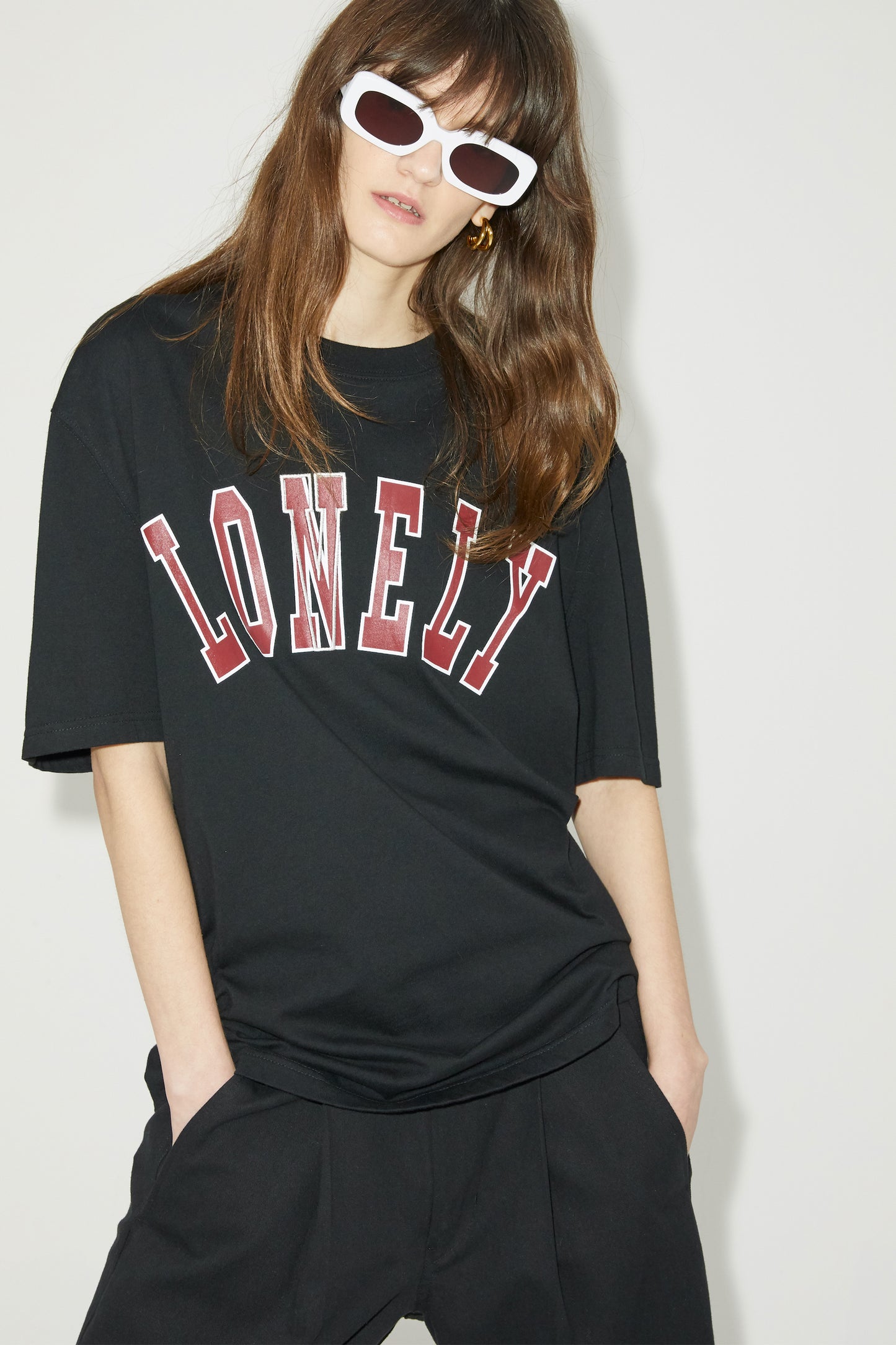 LONELY/LOVELY SHORT SLEEVE T SHIRT BLACK