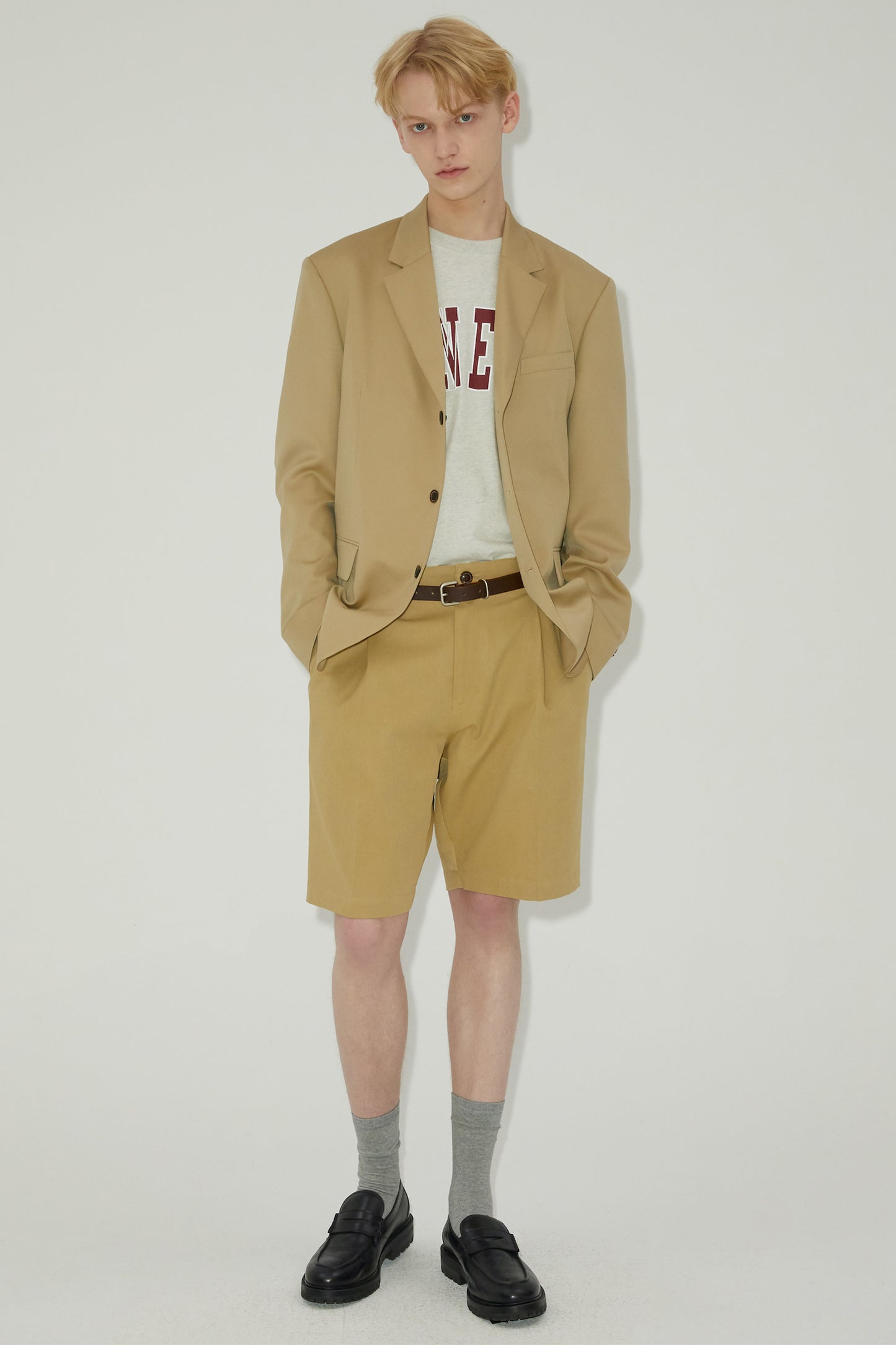 LONELY/LOVELY SHORT SLEEVE T SHIRT OATMEAL