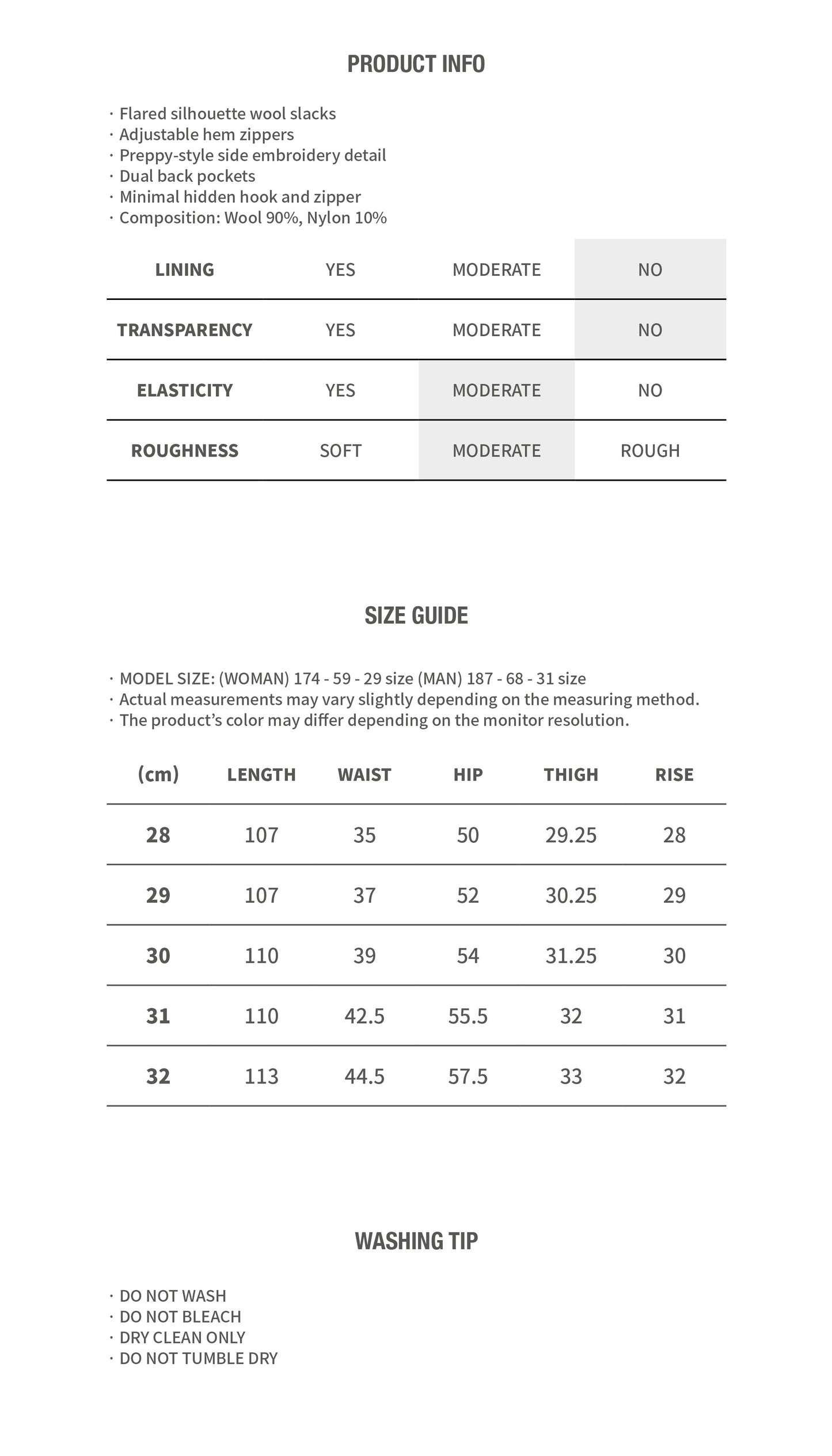 UTILITY PREPPY FLARE WOOL SLACKS GRAY