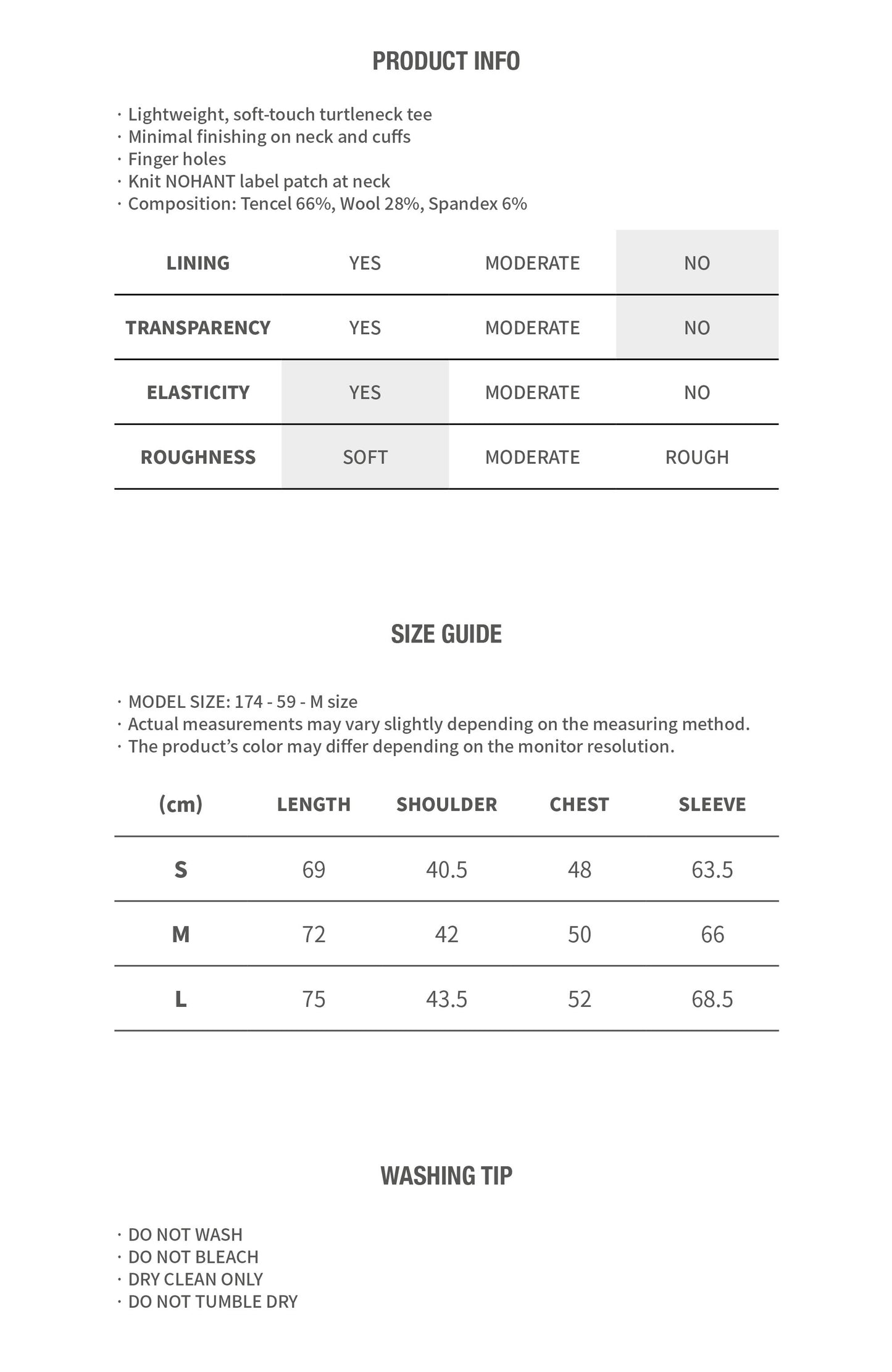 SOFT TURTLENECK T-SHIRT CHARCOAL