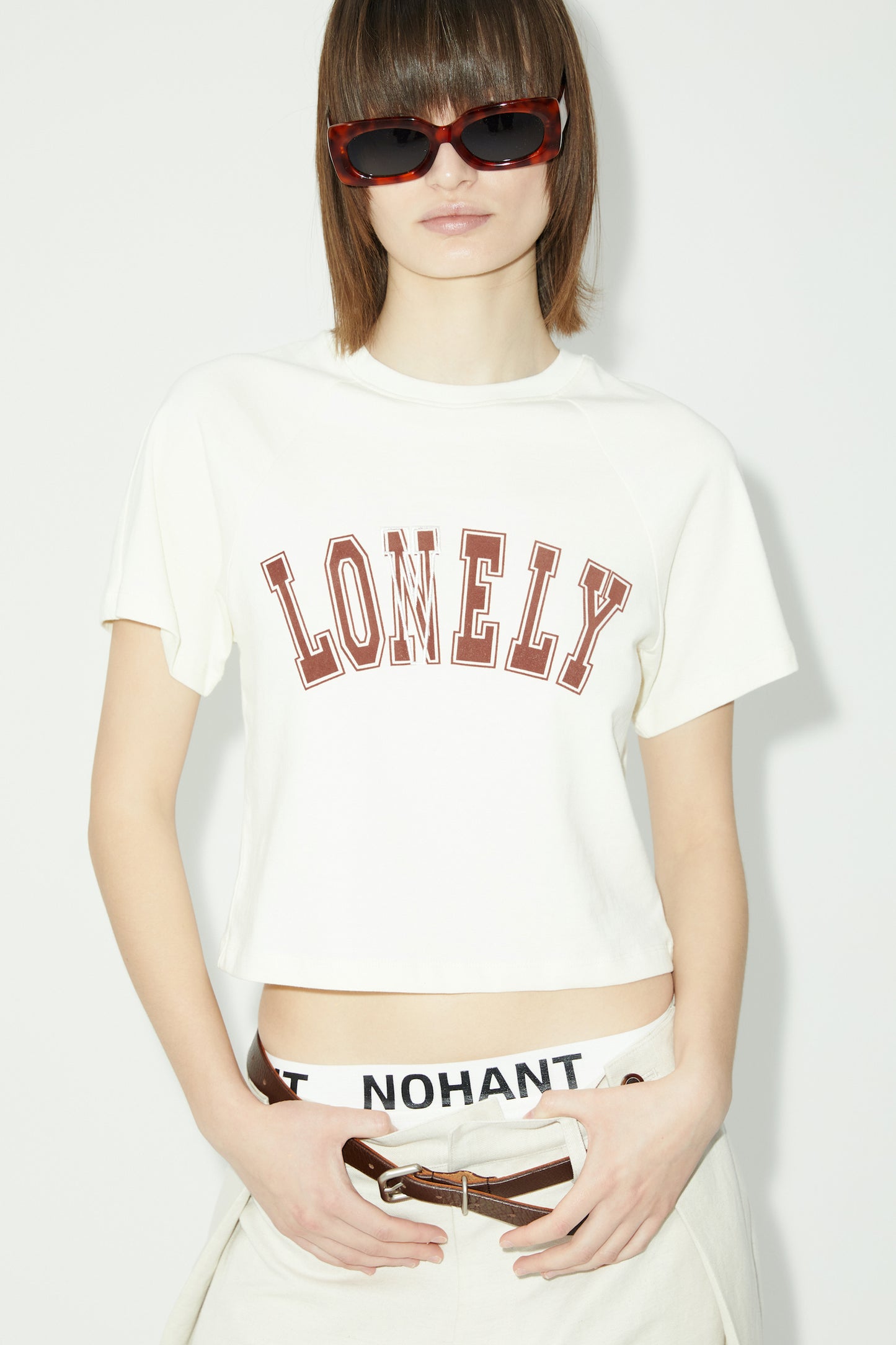 LONELY/LOVELY BABY T SHIRT CREAM