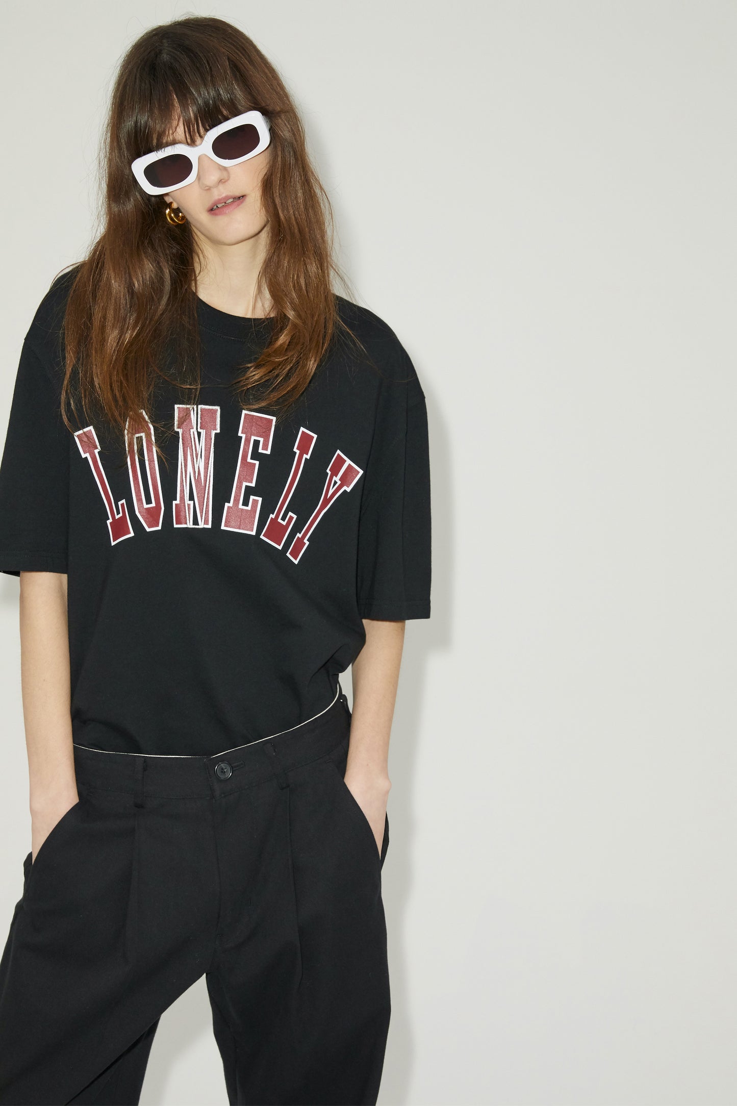 LONELY/LOVELY SHORT SLEEVE T SHIRT BLACK