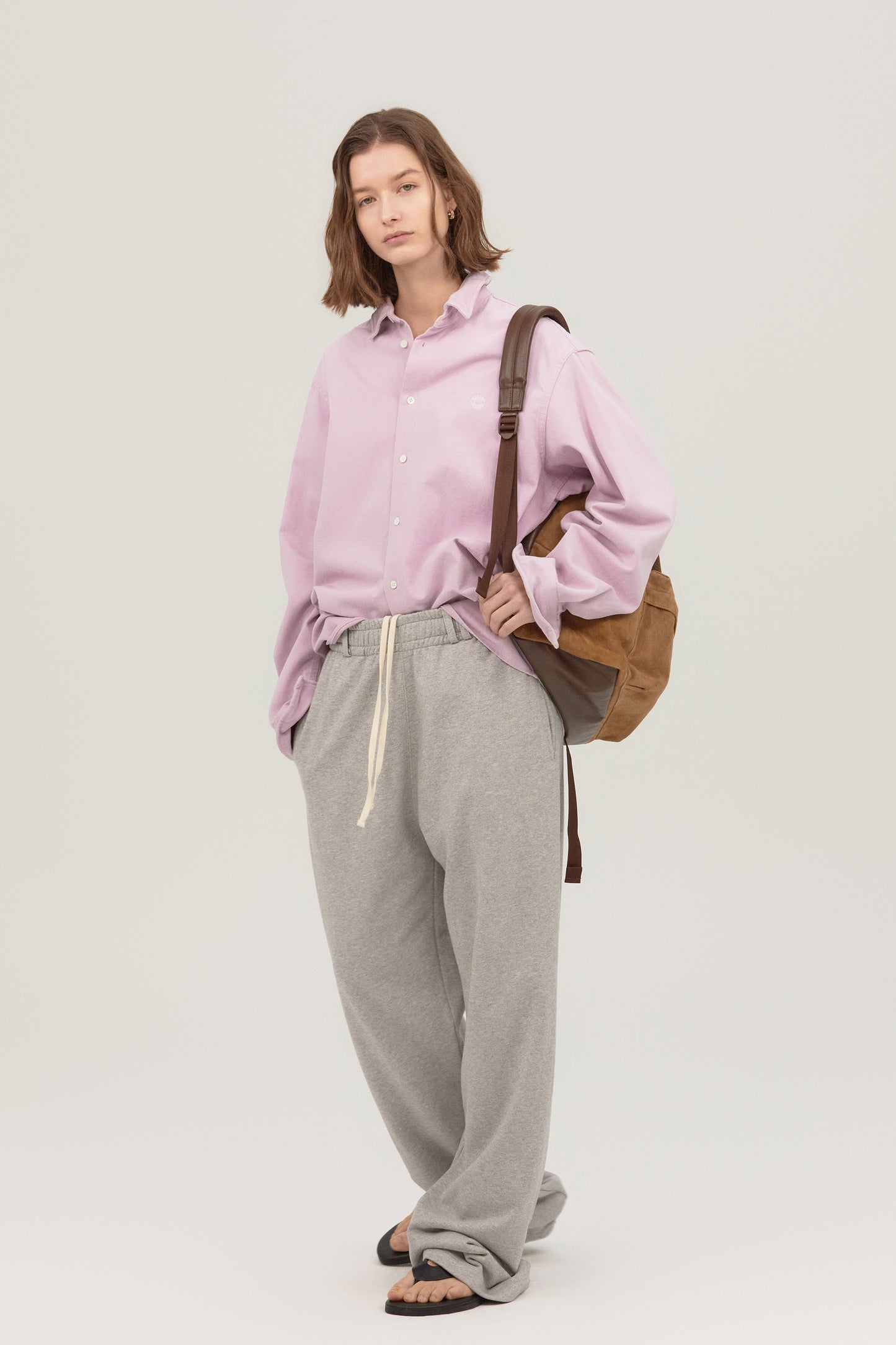 WIRE OXFORD WASHED SHIRT PINK