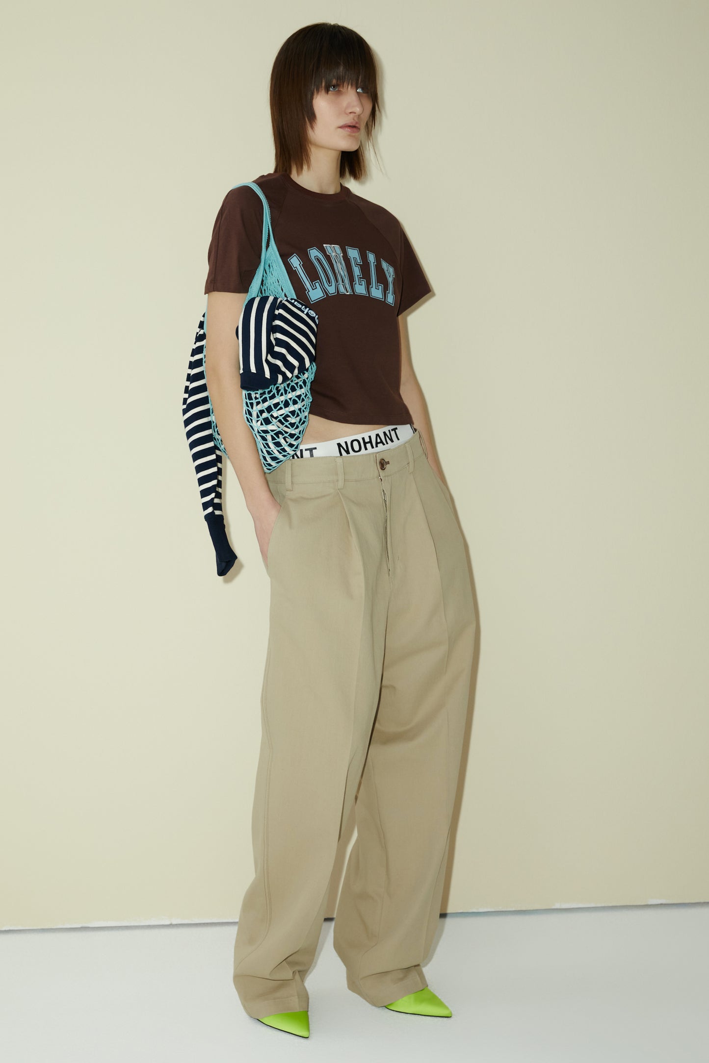 LONELY/LOVELY BABY T SHIRT BROWN