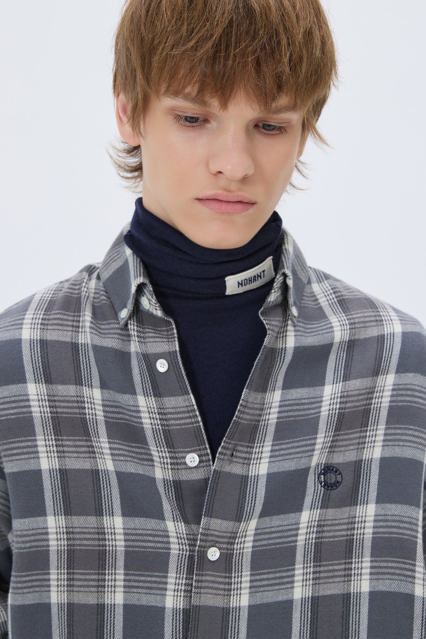 WESTERN CHECK SHIRT GRAY