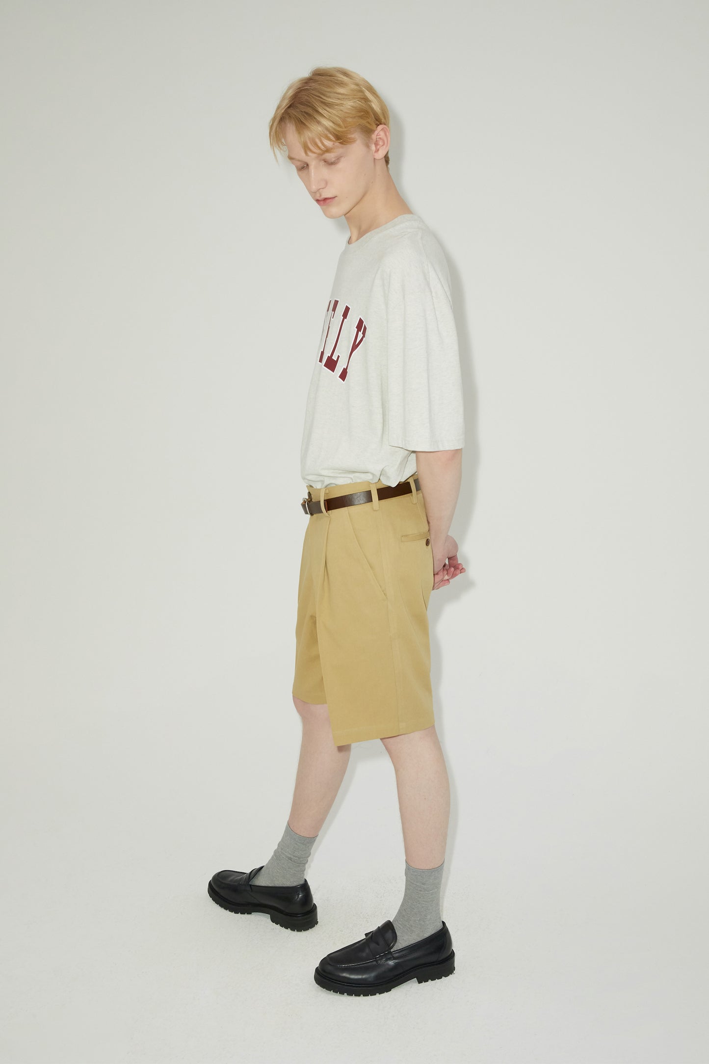 LONELY/LOVELY SHORT SLEEVE T SHIRT OATMEAL