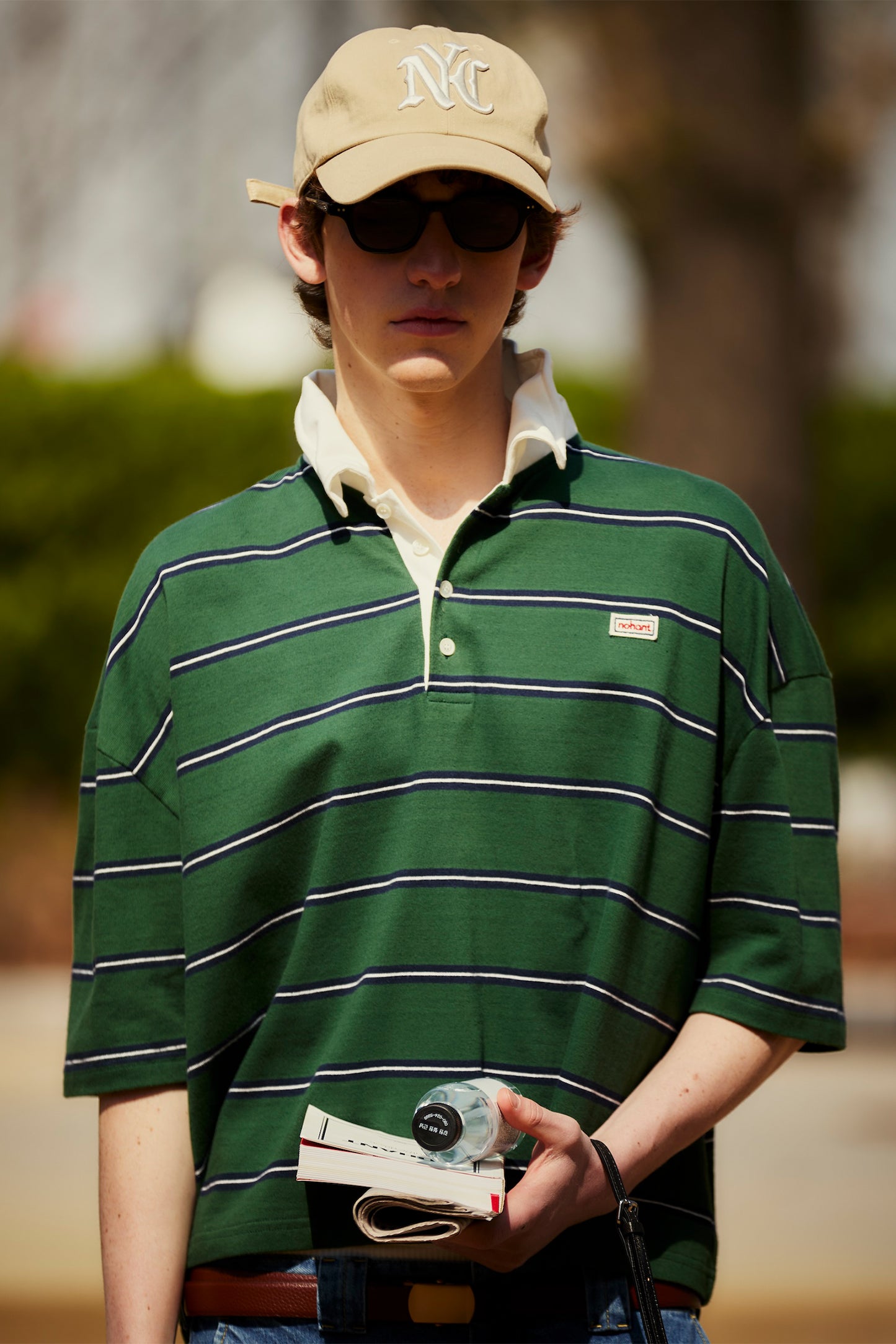 NYC WASHED BALL CAP BEIGE