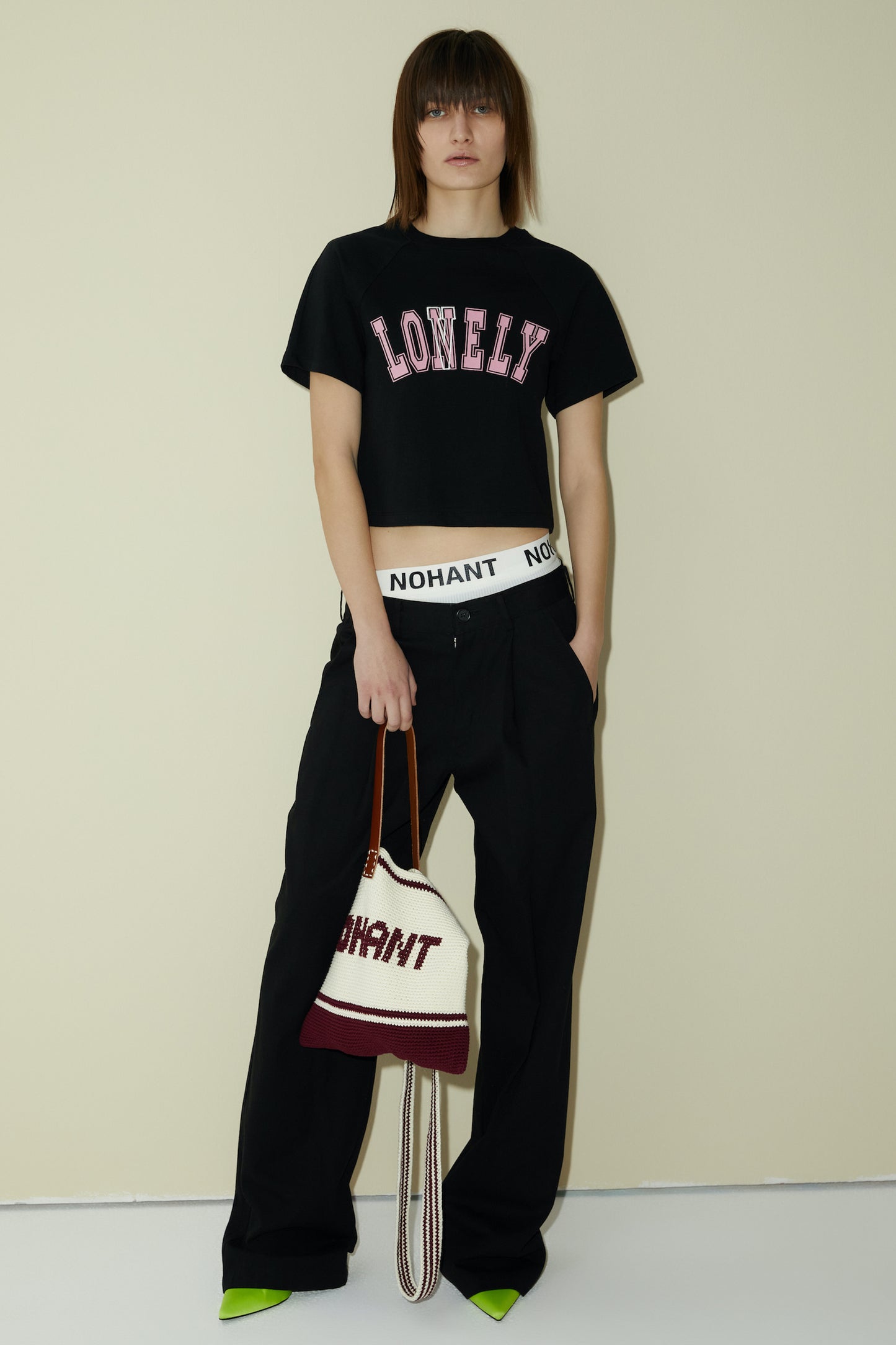 LONELY/LOVELY BABY T SHIRT BLACK