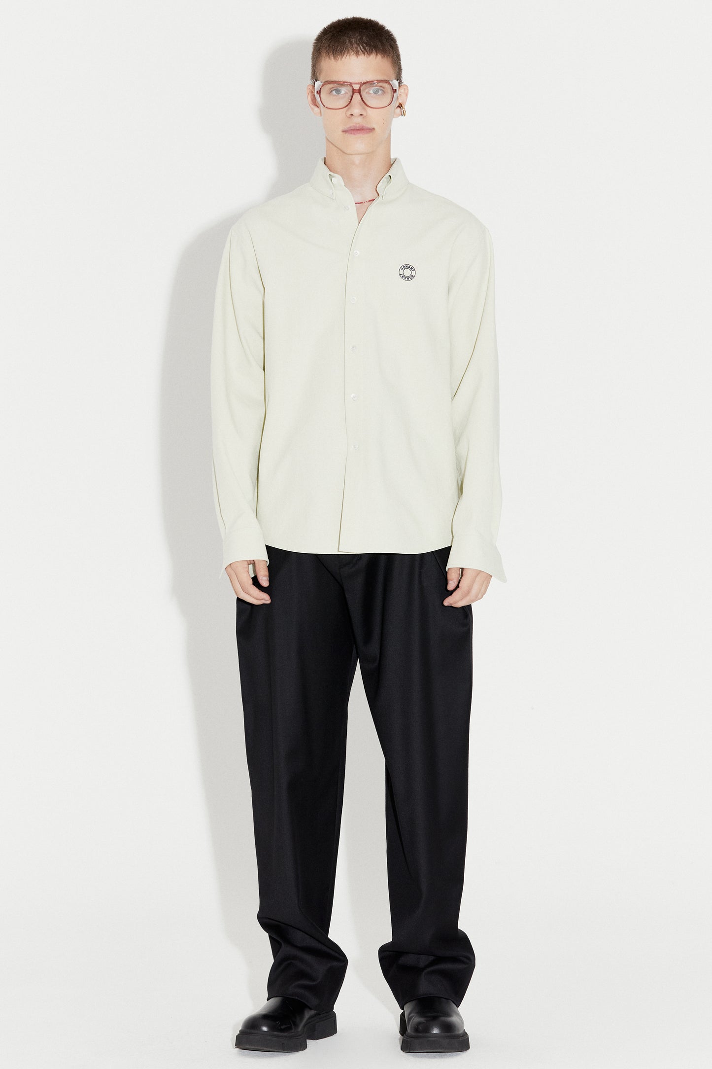 LOGO OXFORD SHIRT MINT