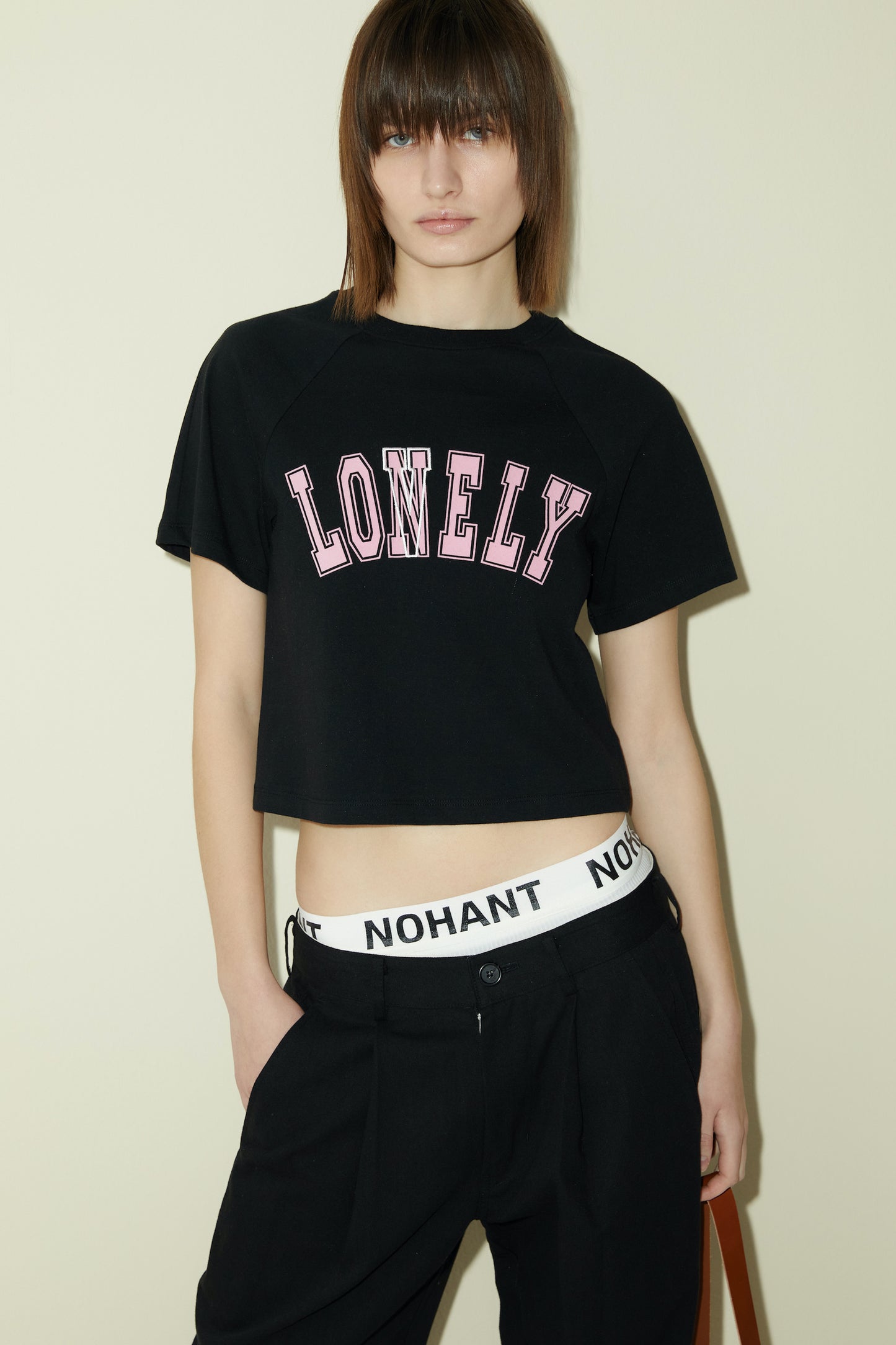 LONELY/LOVELY BABY T SHIRT BLACK