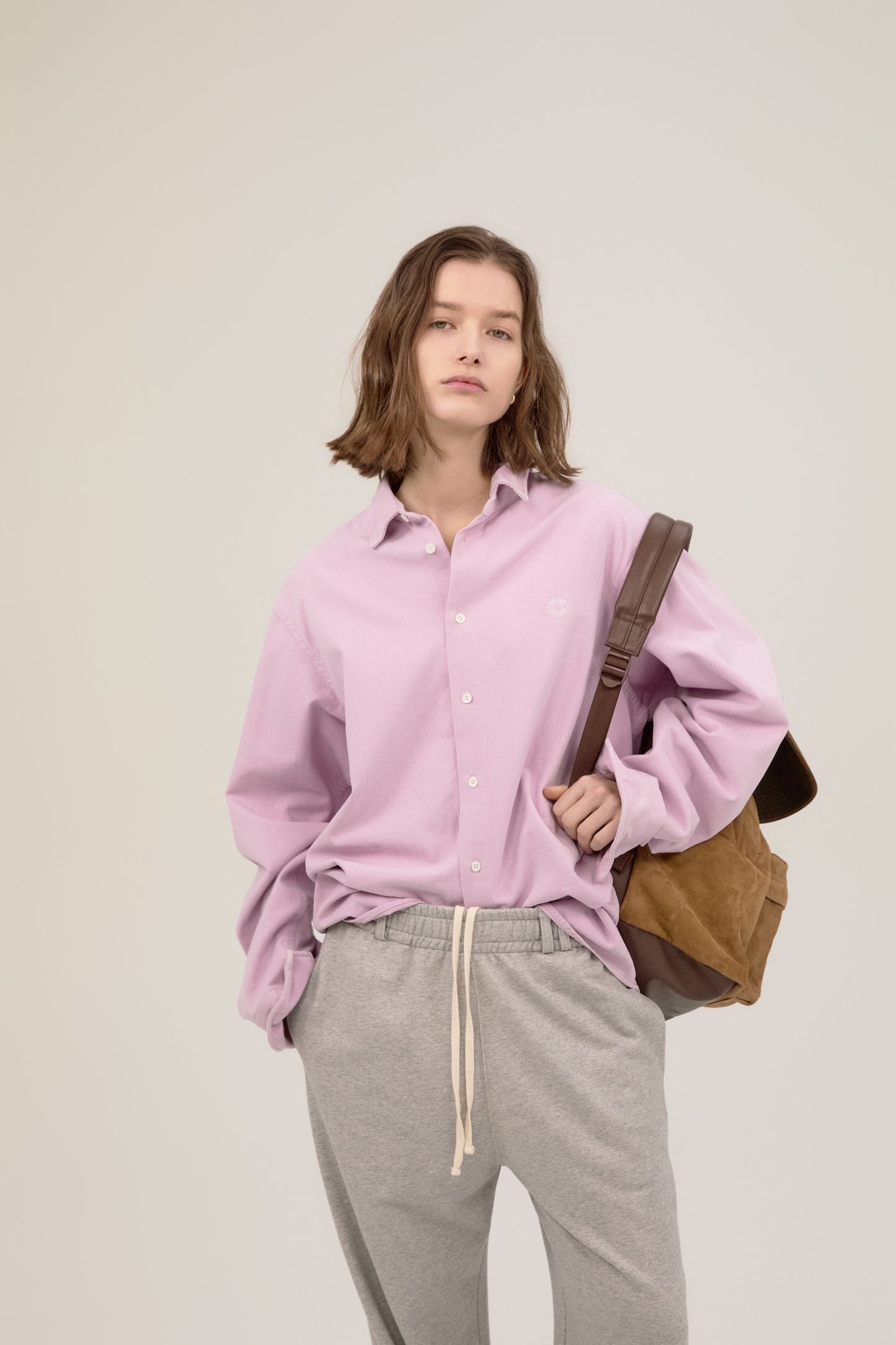 WIRE OXFORD WASHED SHIRT PINK