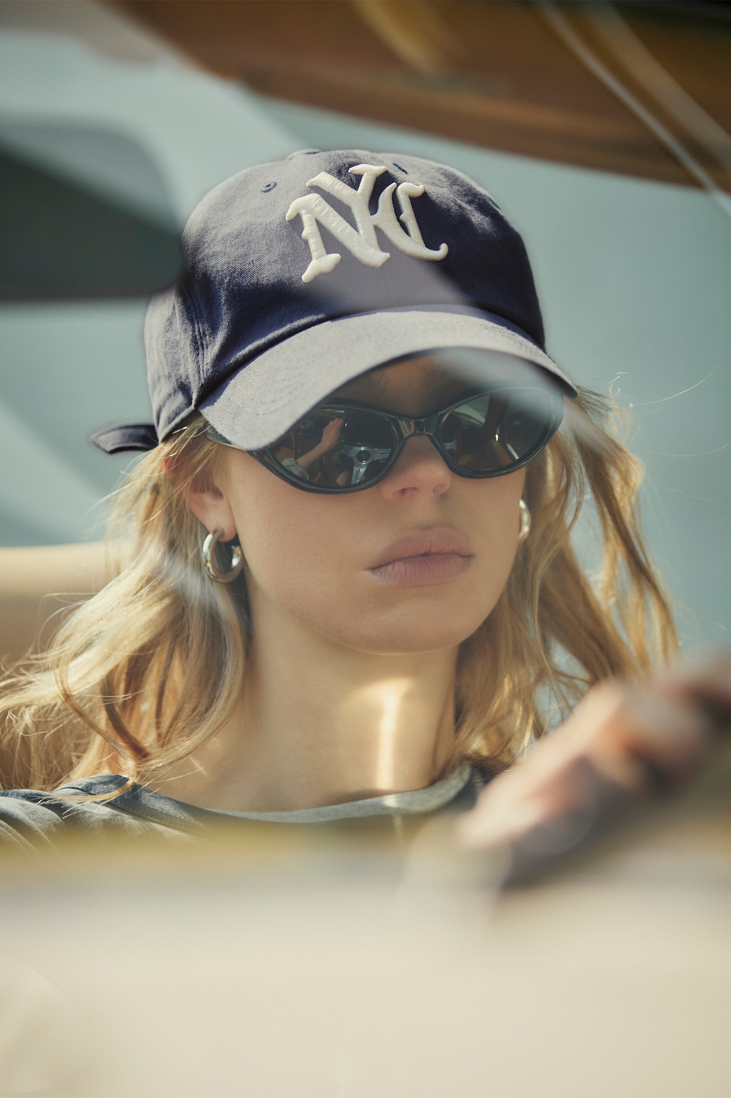 NYC WASHED BALL CAP NAVY