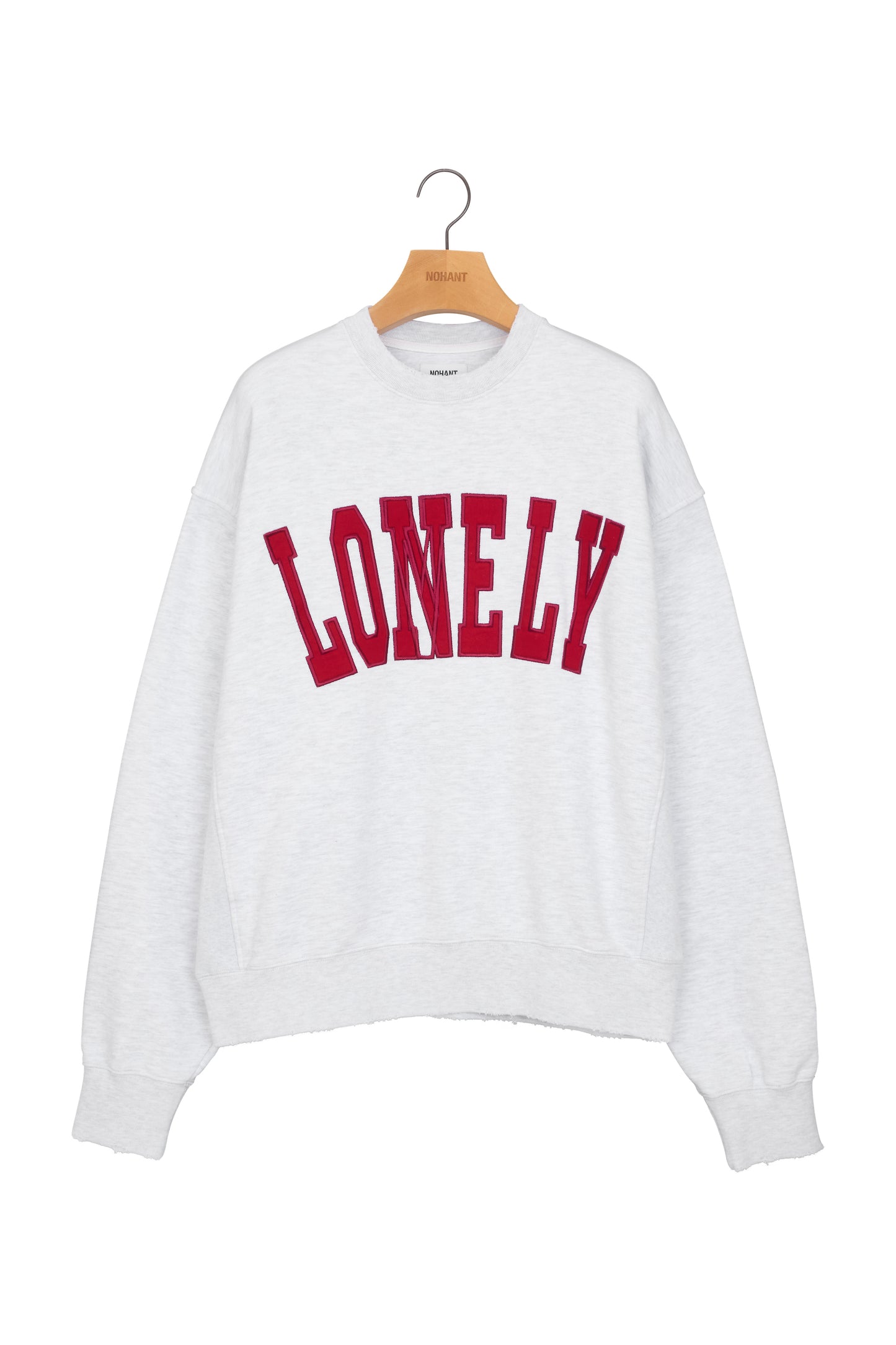 LONELY/LOVELY DAMAGE SWEATSHIRT ASH GRAY
