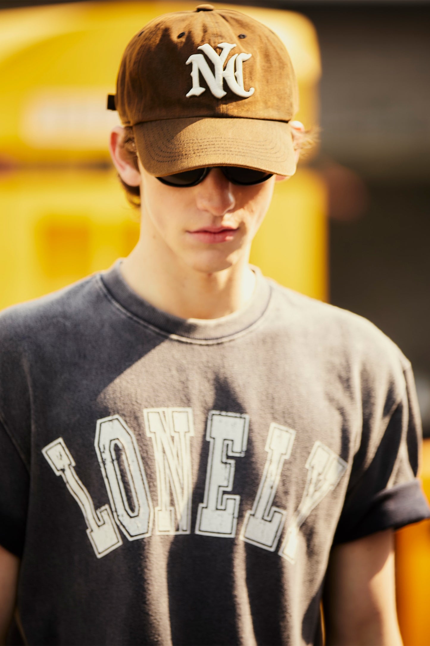 NYC SALT WASHING BALL CAP BROWN