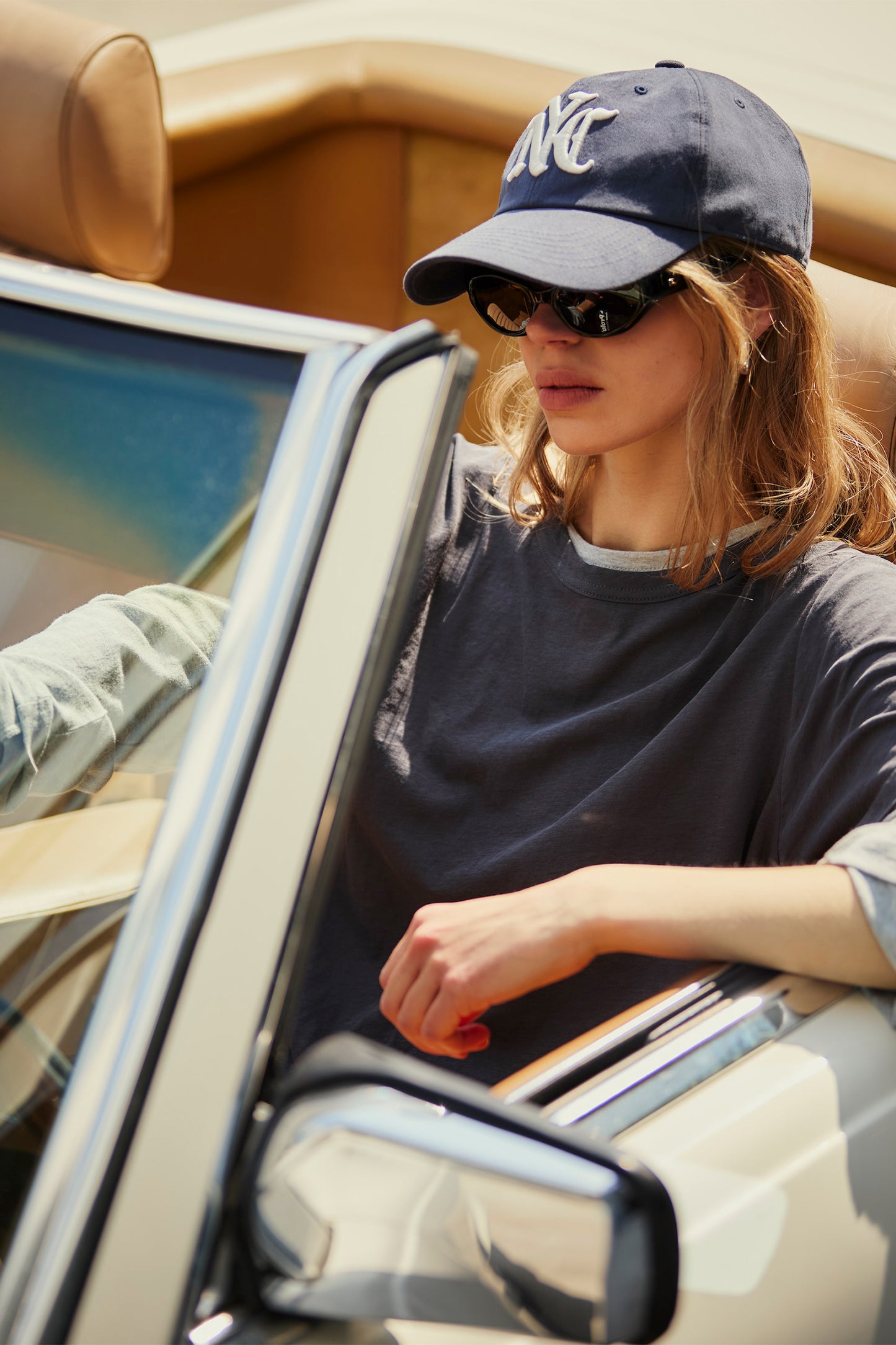NYC WASHED BALL CAP NAVY