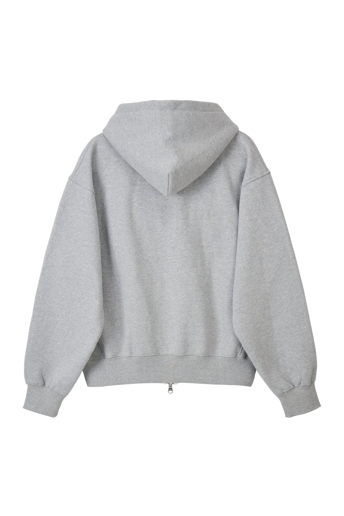LONELY/LOVELY FLUFF HOODIE ZIP-UP GRAY