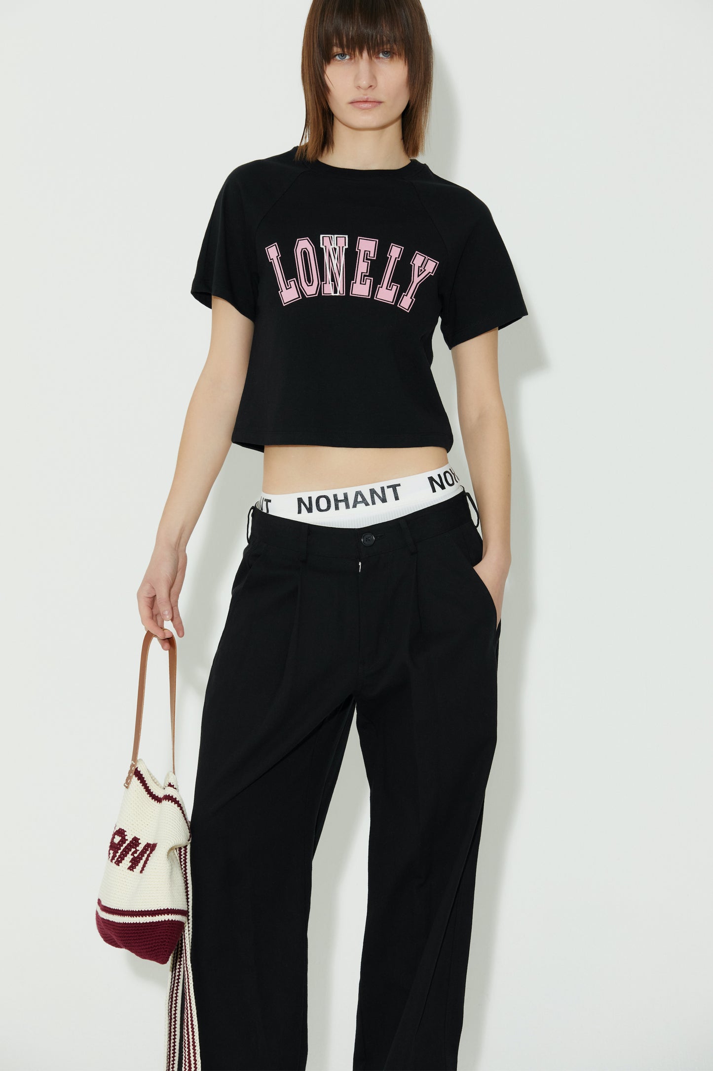 LONELY/LOVELY BABY T SHIRT BLACK