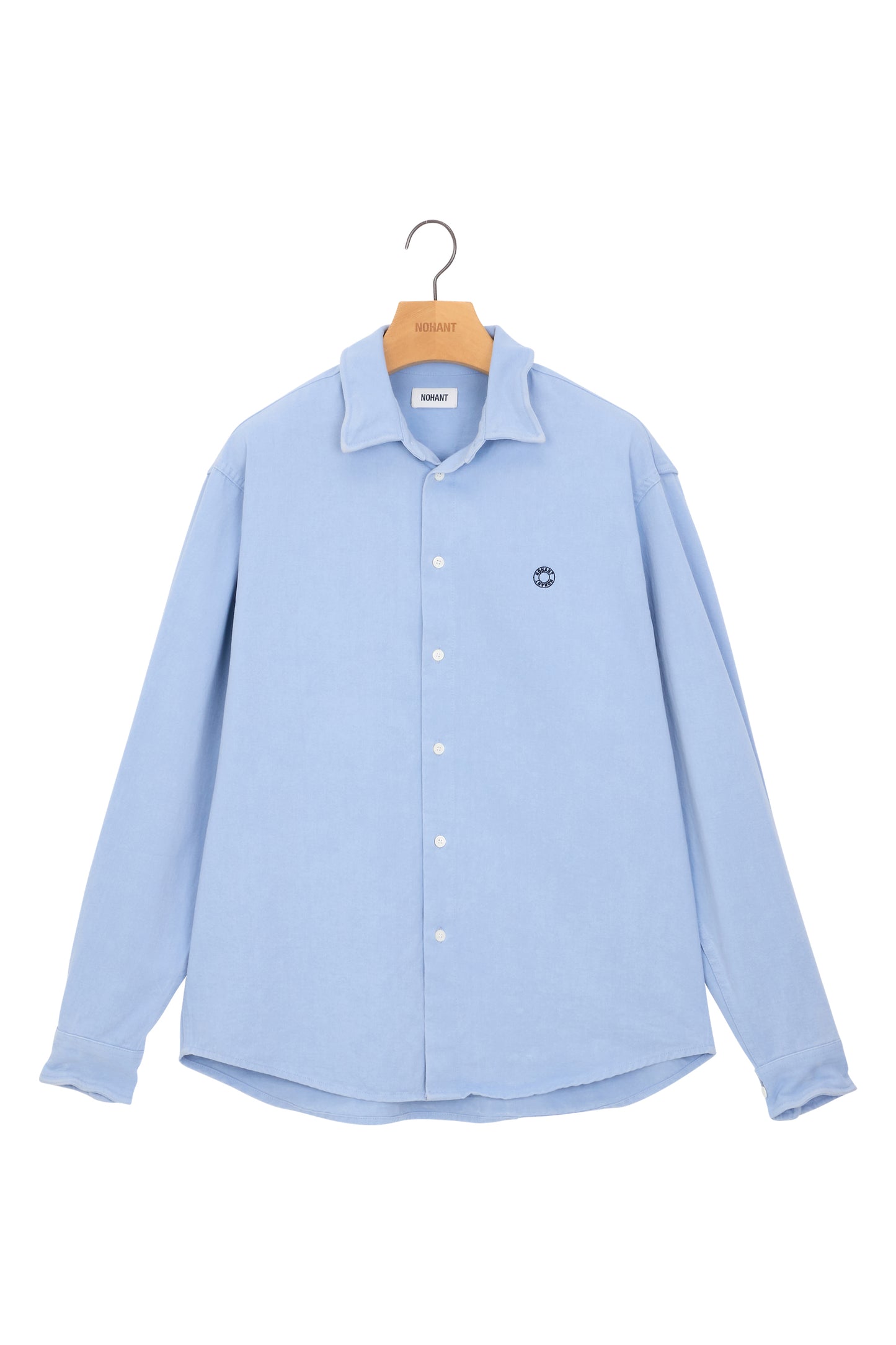 WIRE OXFORD WASHED SHIRT SKY BLUE