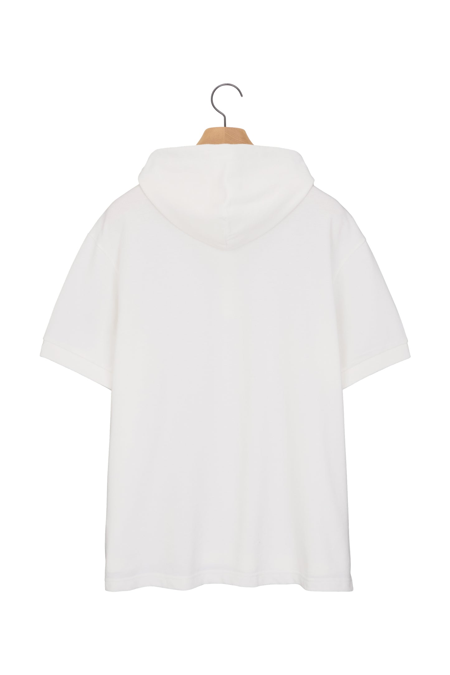 PK SHORT SLEEVE HOODIE WHITE