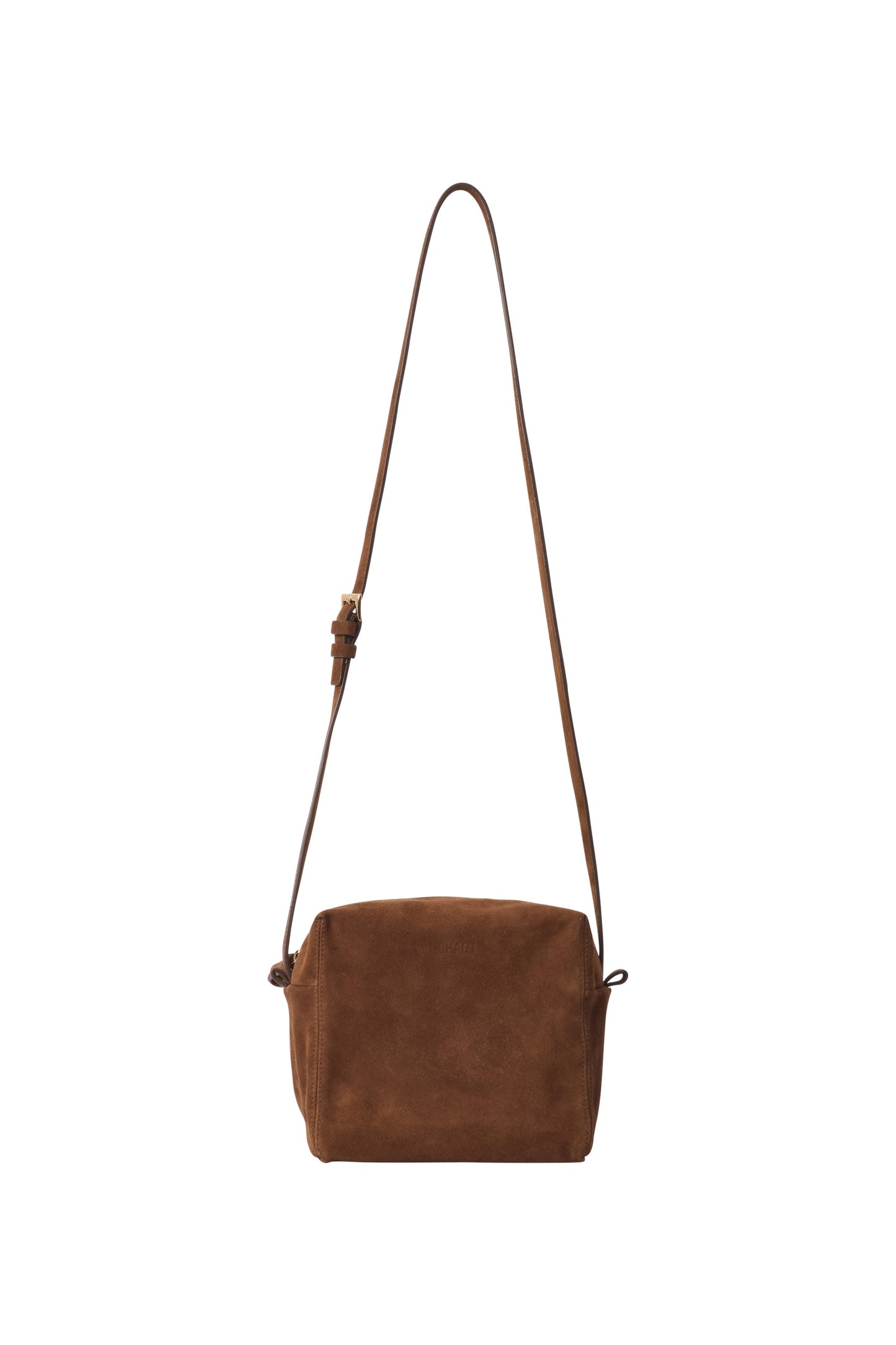 SUEDE PICNIC BAG BROWN