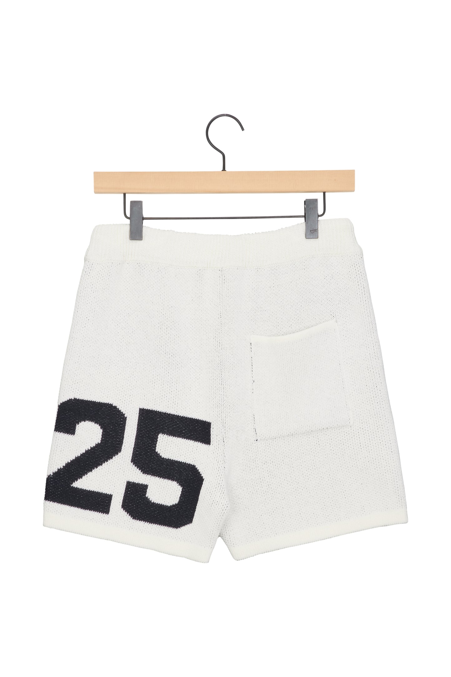 25 JACQUARD KNIT SHORTS IVORY