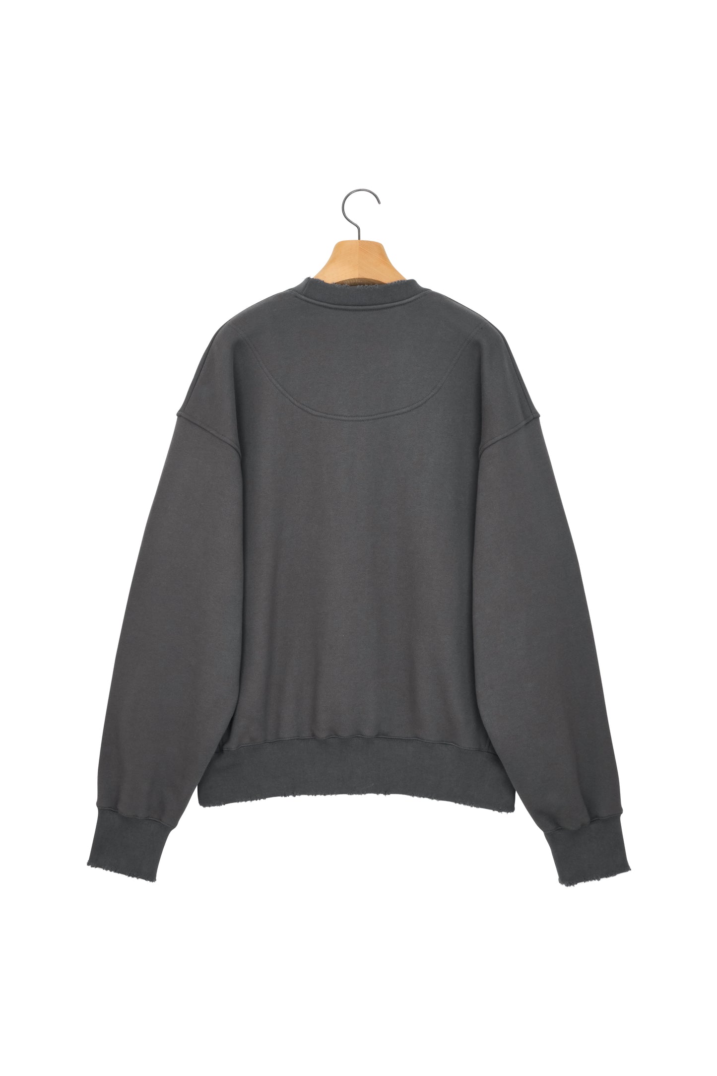 LONELY/LOVELY DAMAGE SWEATSHIRT CHARCOAL