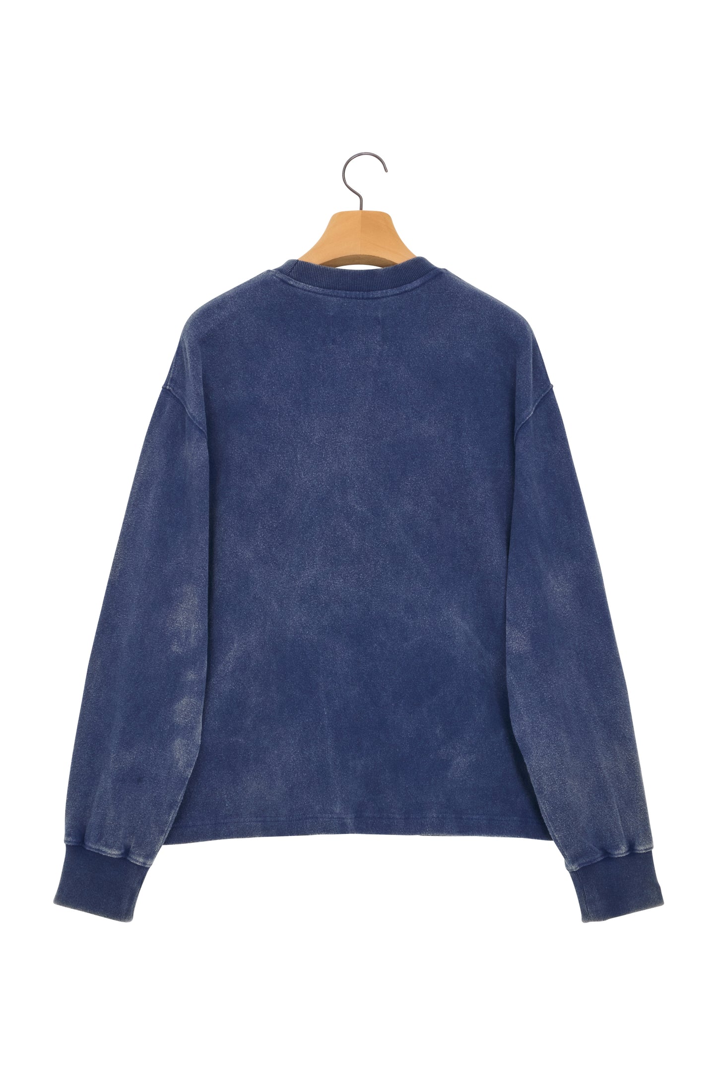 LONELY/LOVELY SALT WASHING LONG SLEEVE T-SHIRT NAVY