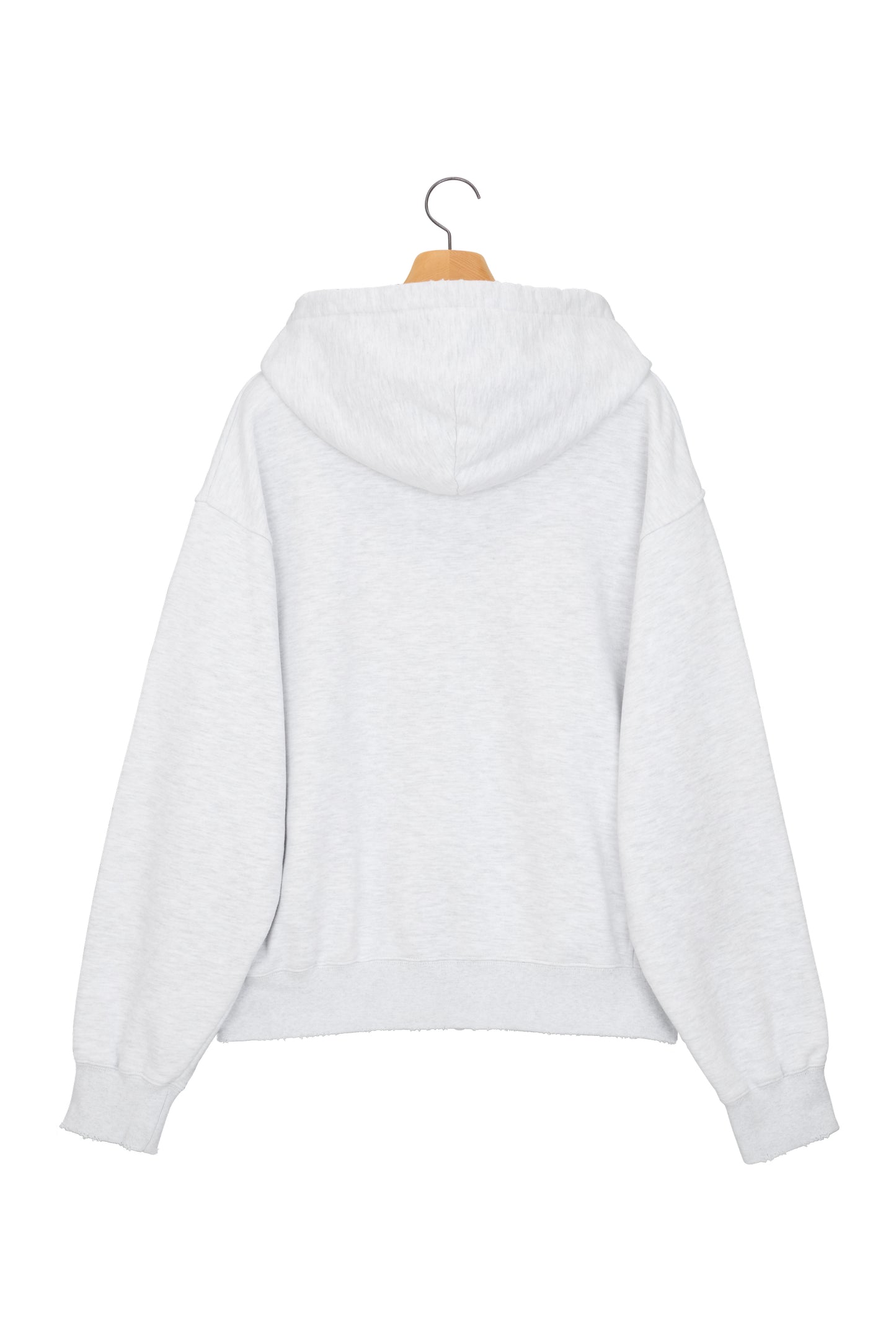 LONELY/LOVELY SALT WASHING HOODIE ZIP-UP ASH GRAY