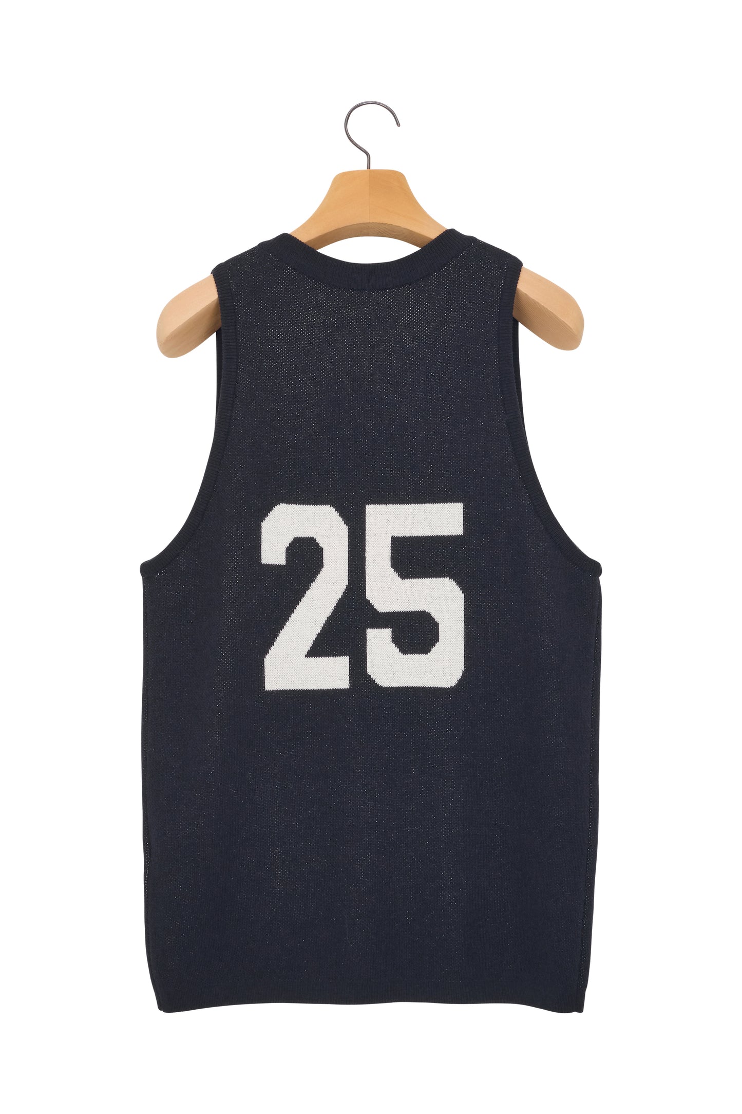 25 JACQUARD SLEEVELESS KNIT NAVY
