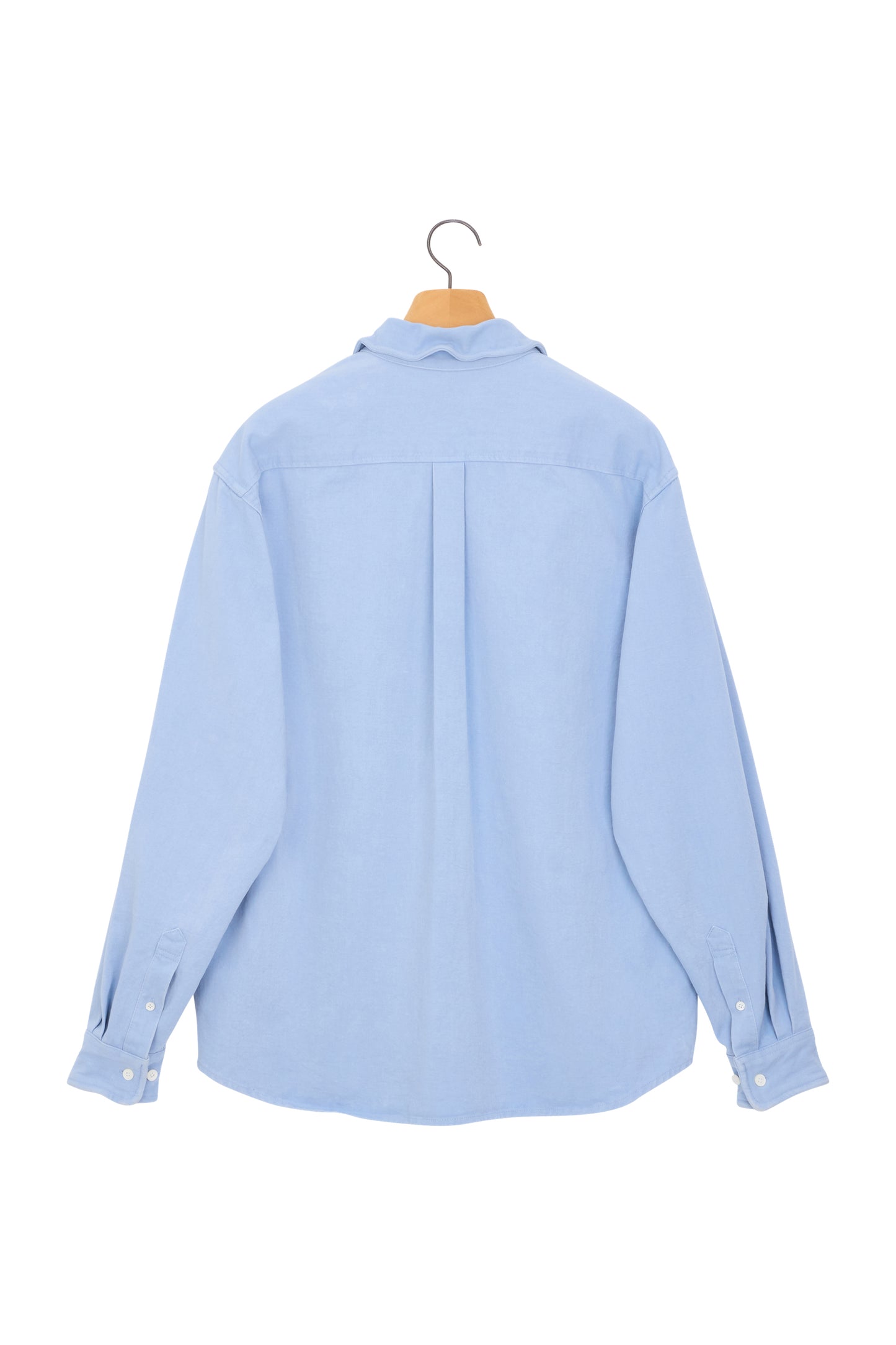 WIRE OXFORD WASHED SHIRT SKY BLUE