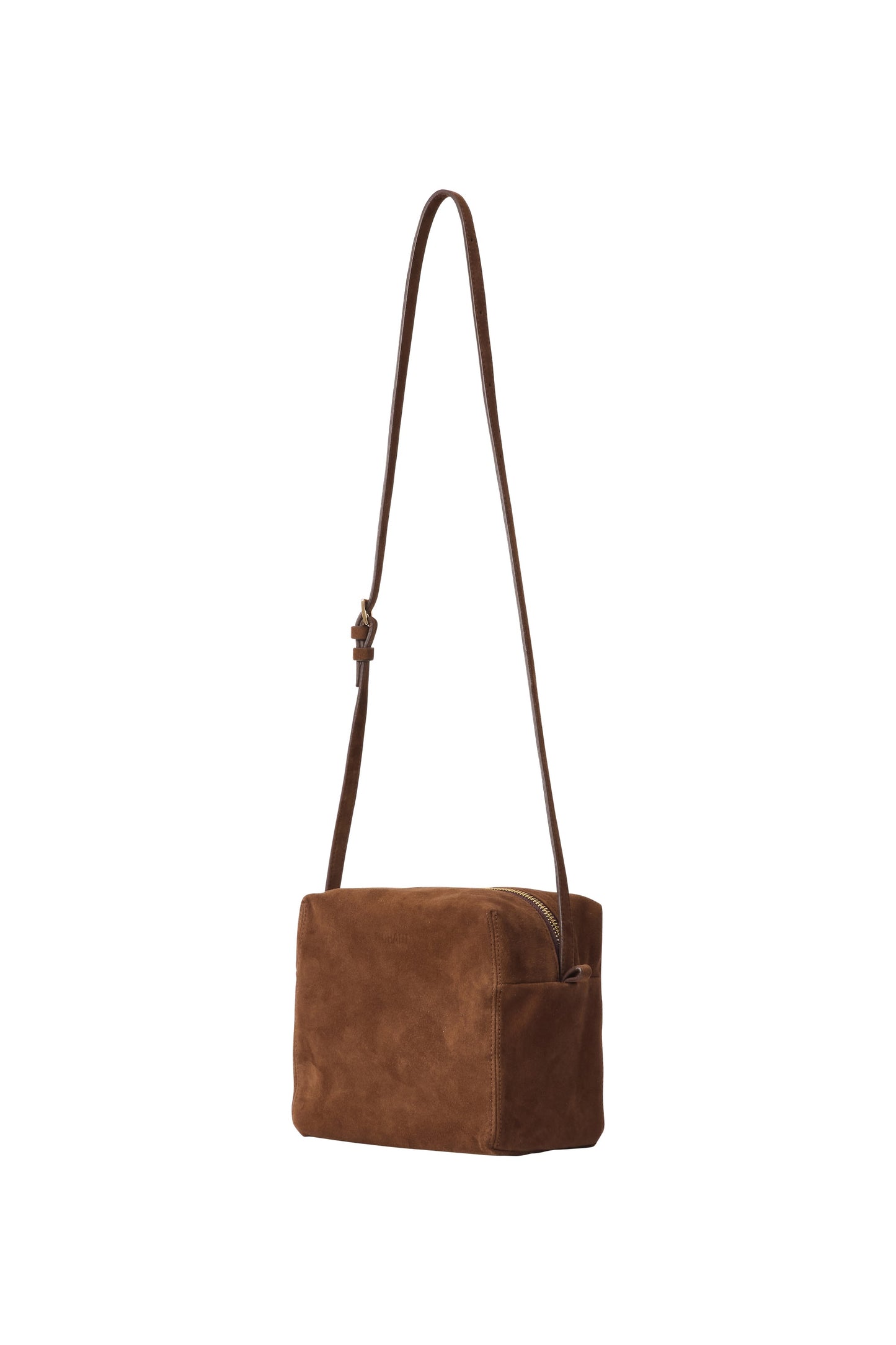 SUEDE PICNIC BAG BROWN