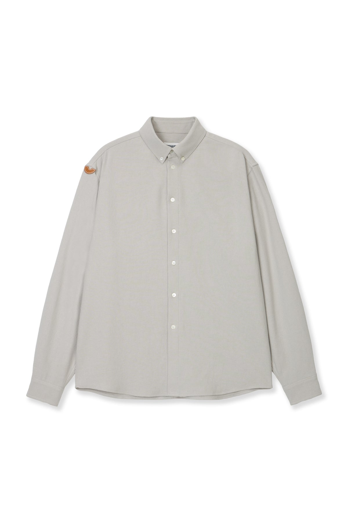 WORN-IN BUTTON DOWN SHIRT GRAY