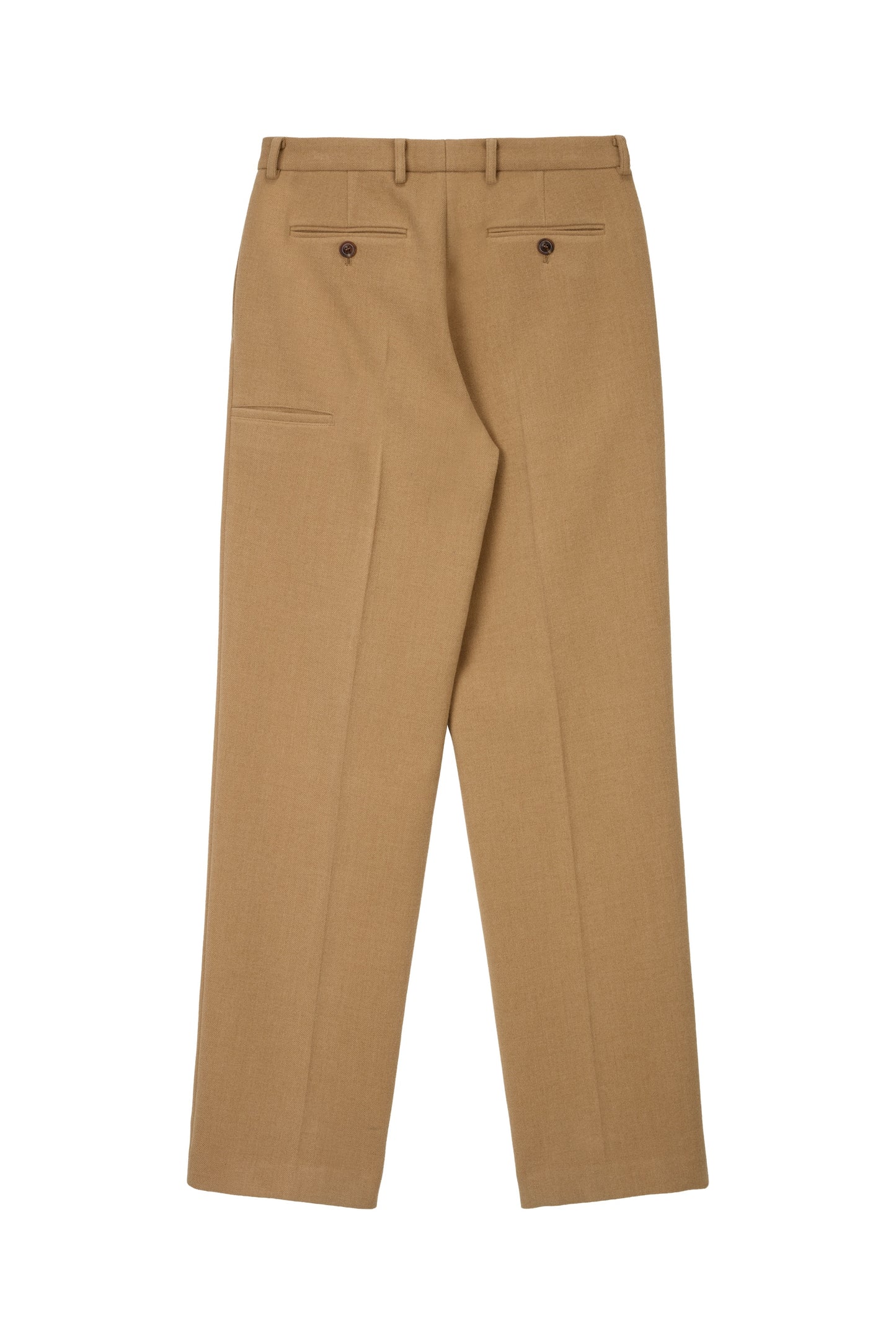 EASY PLEAT WOOL TROUSERS BEIGE