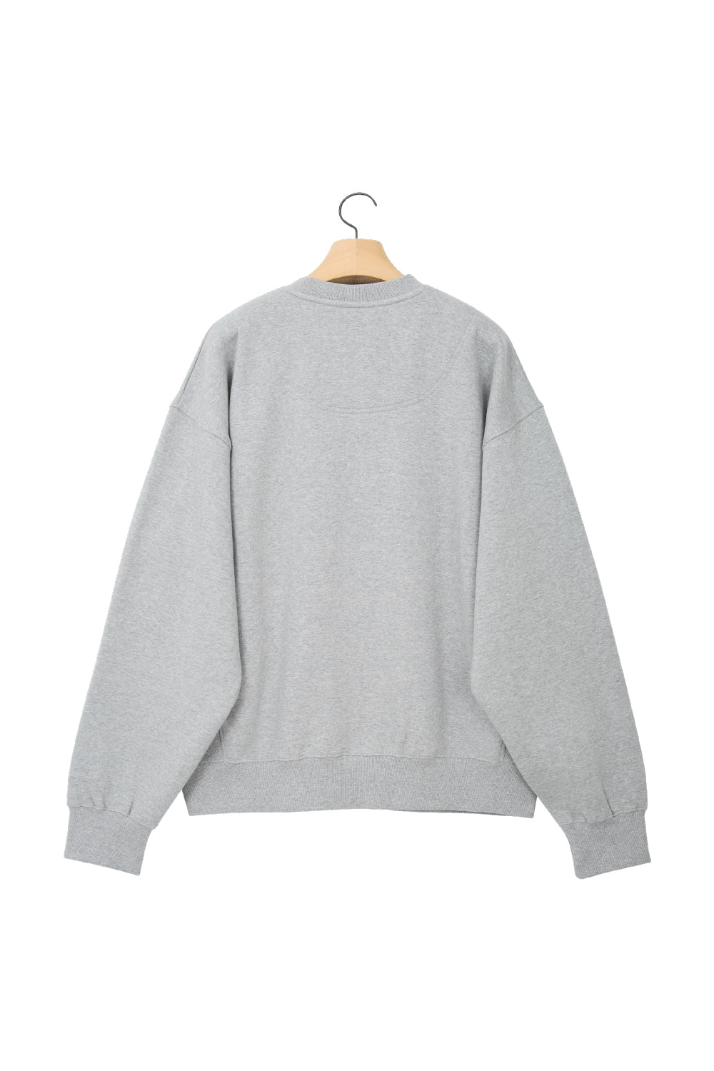 LONELY/LOVELY FLUFF SWEATSHIRT GRAY-BURGUNDY