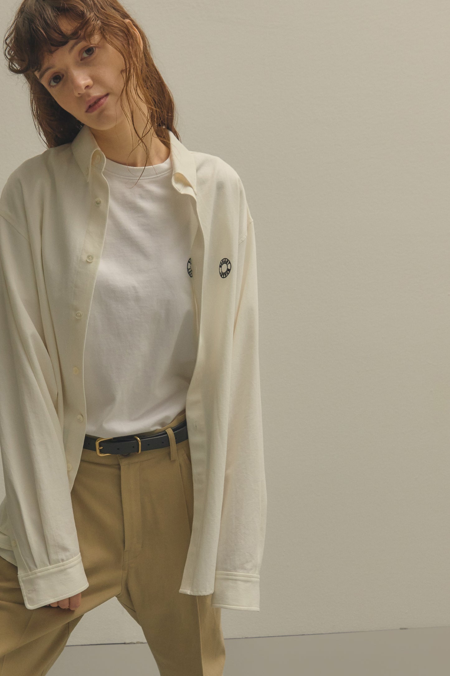 LOGO OXFORD SHIRT WHITE