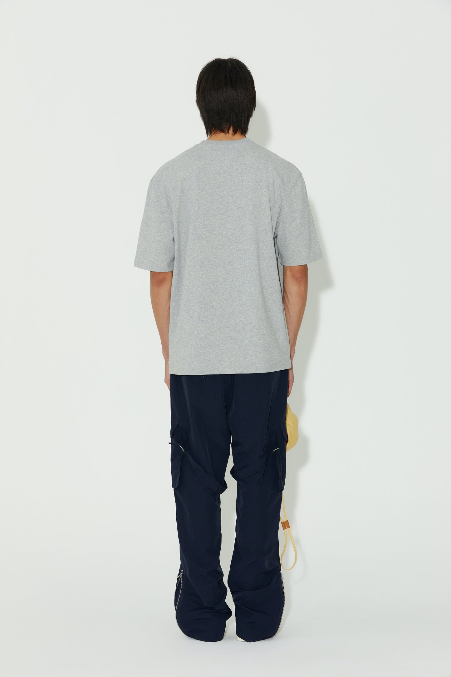 LONELY/LOVELY SHORT SLEEVE T SHIRT GRAY NAVY