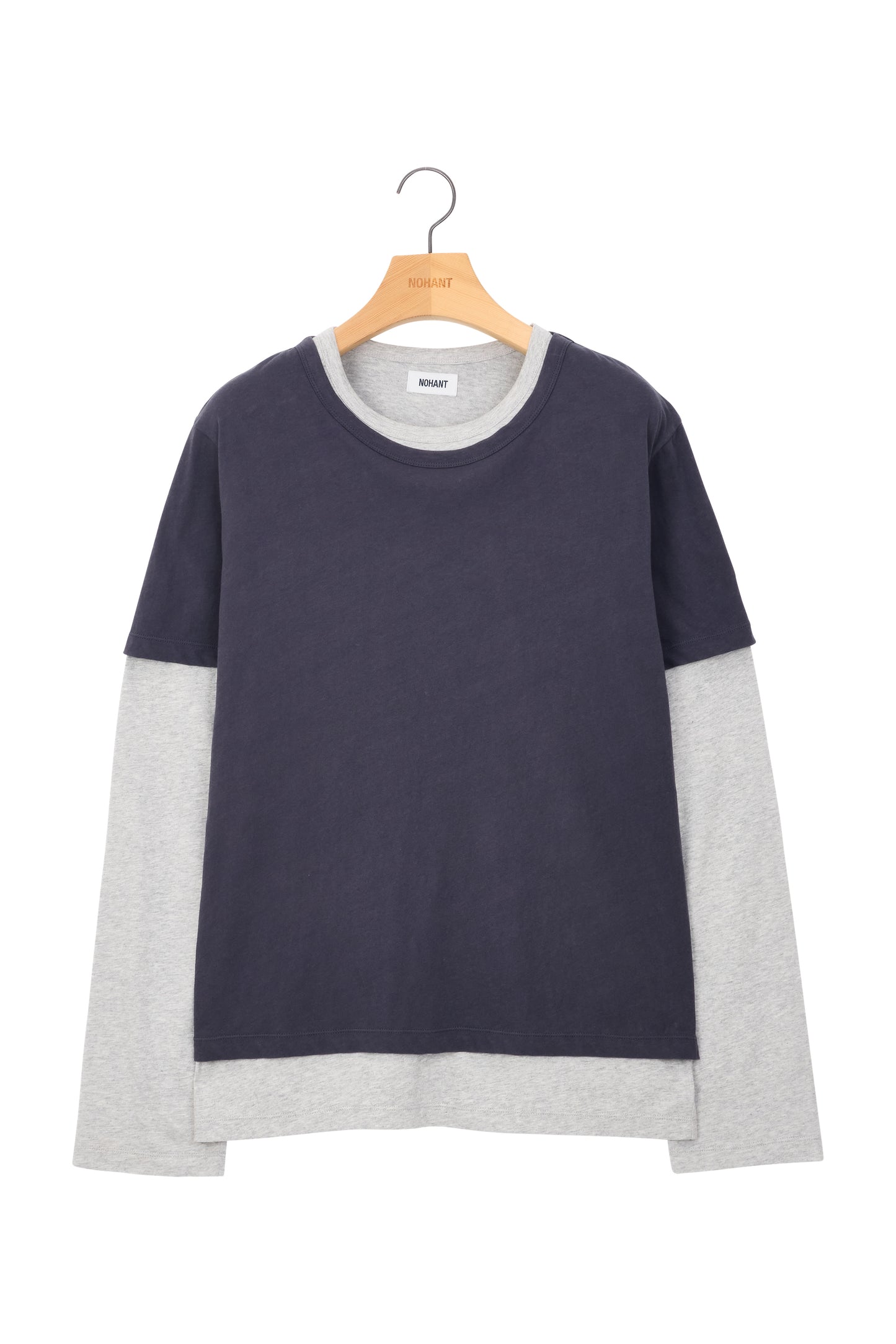 LAYERD T-SHIRTS SET CHARCOAL